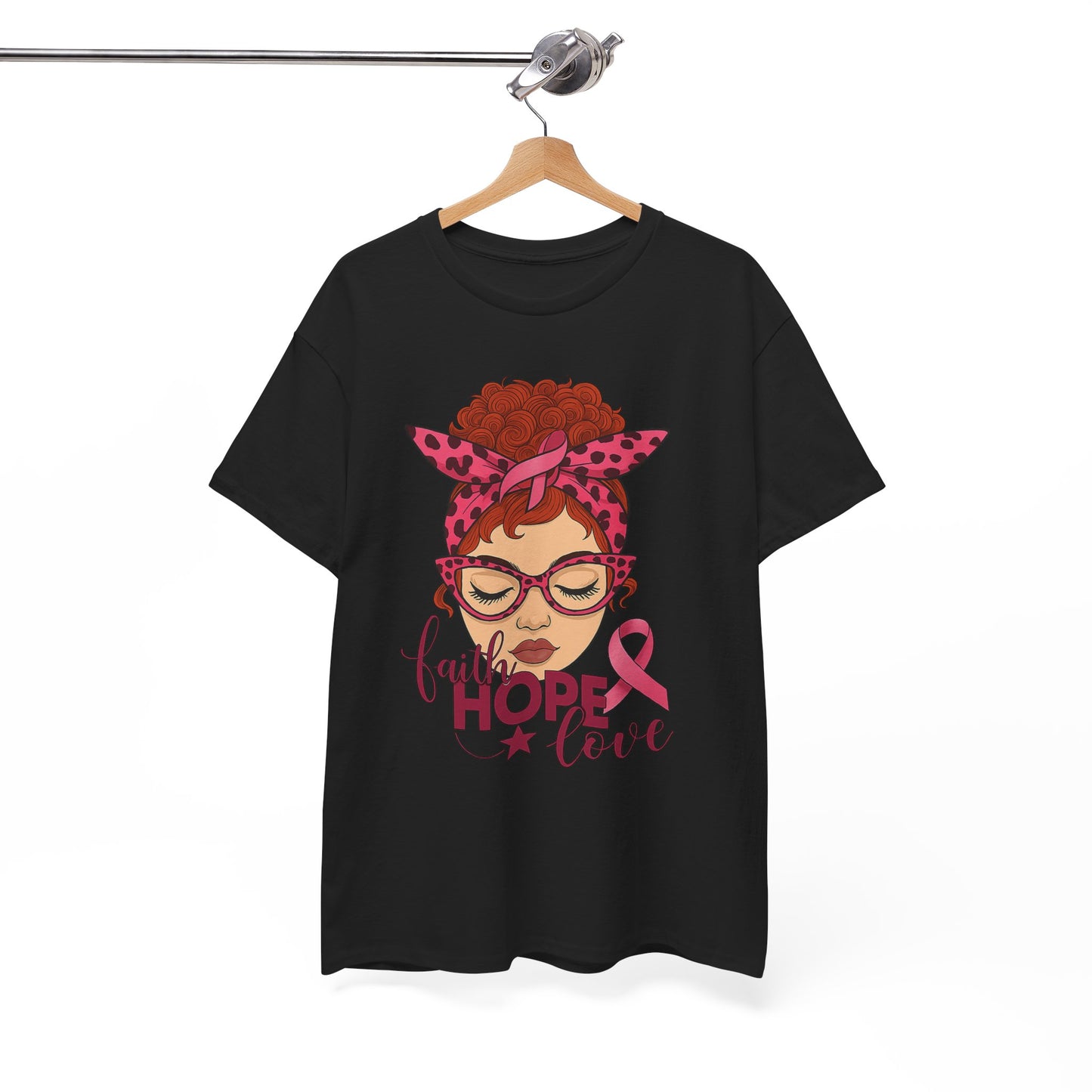 Hope, Faith & Love: Pink Ribbon Awareness Tee