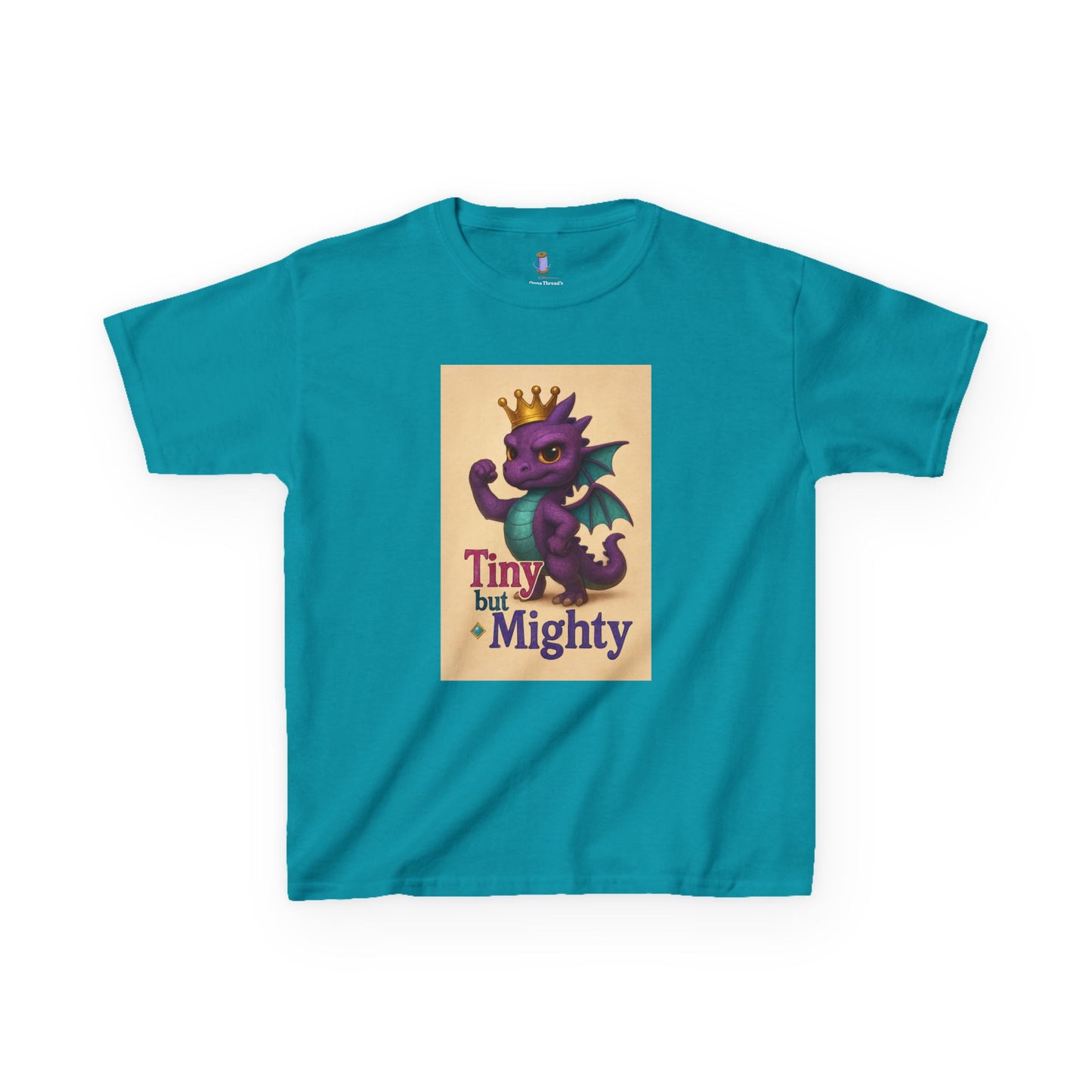Kids Dragon Tee, Fun Kids T-Shirt, Tiny but Mighty Shirt, Unique Kids Apparel, Gift for Young Adventurers, Cute Dragon Design
