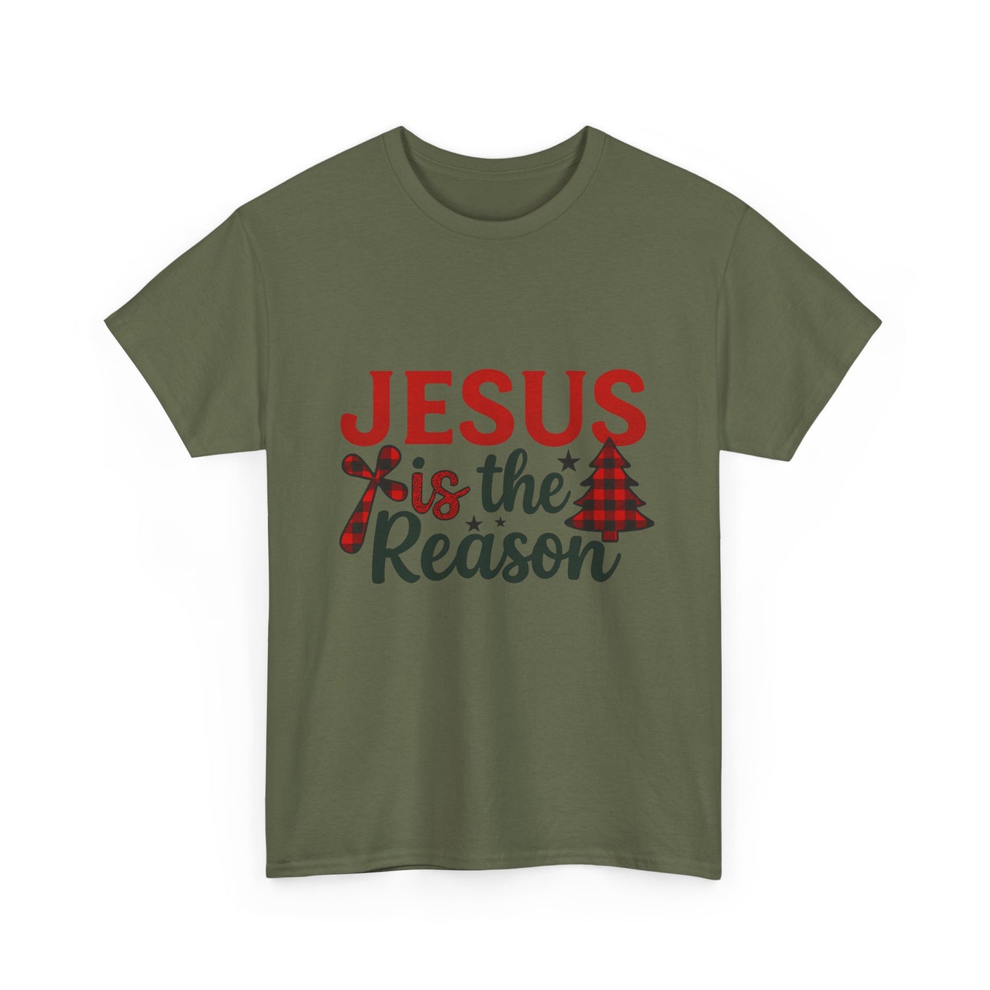 Jesus is the Reason Christmas Tee - Faith-Based Holiday Gift