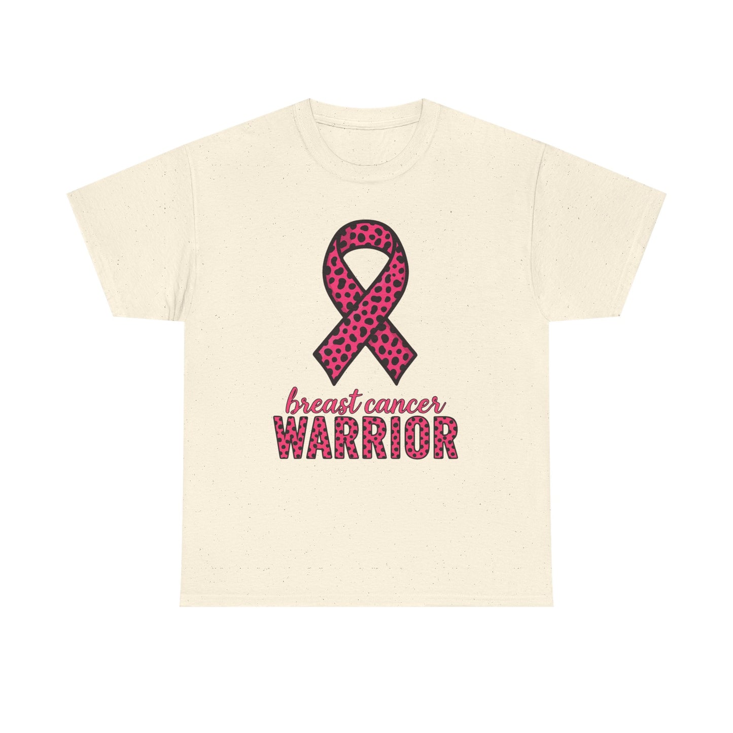 Pink Leopard Ribbon Breast Cancer Awareness Tee
