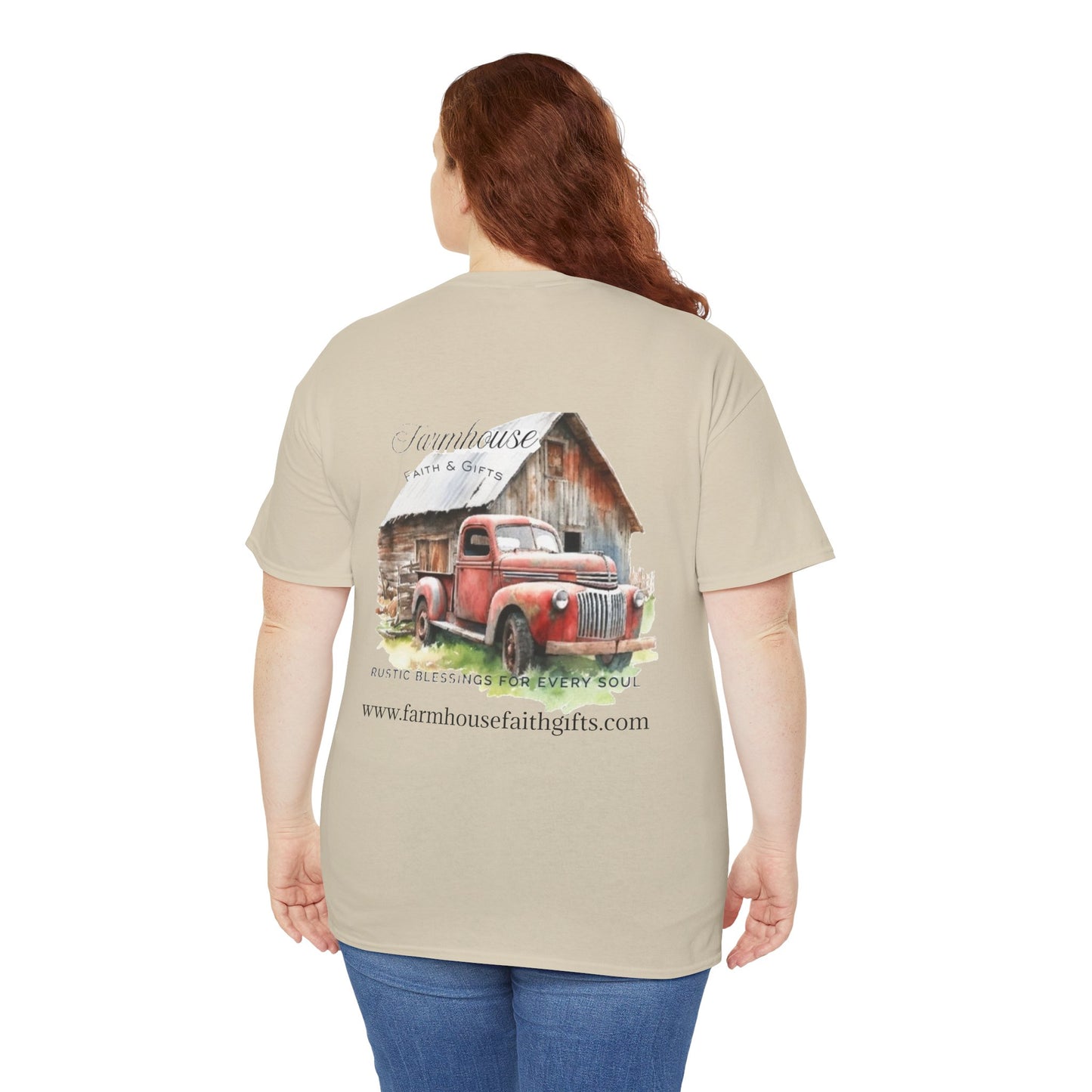 Rustic Farmhouse Unisex Tee, Country Style Shirt, Vintage Truck Tee, Back to Nature Apparel, Ideal Gift for Farm Lovers