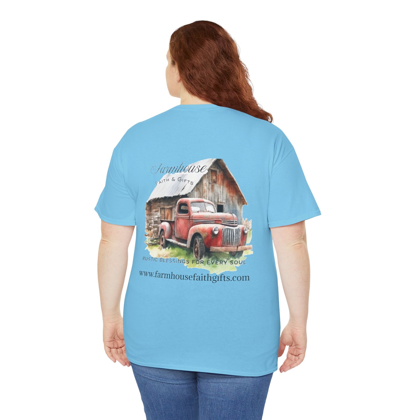 Rustic Farmhouse Unisex Tee, Country Style Shirt, Vintage Truck Tee, Back to Nature Apparel, Ideal Gift for Farm Lovers