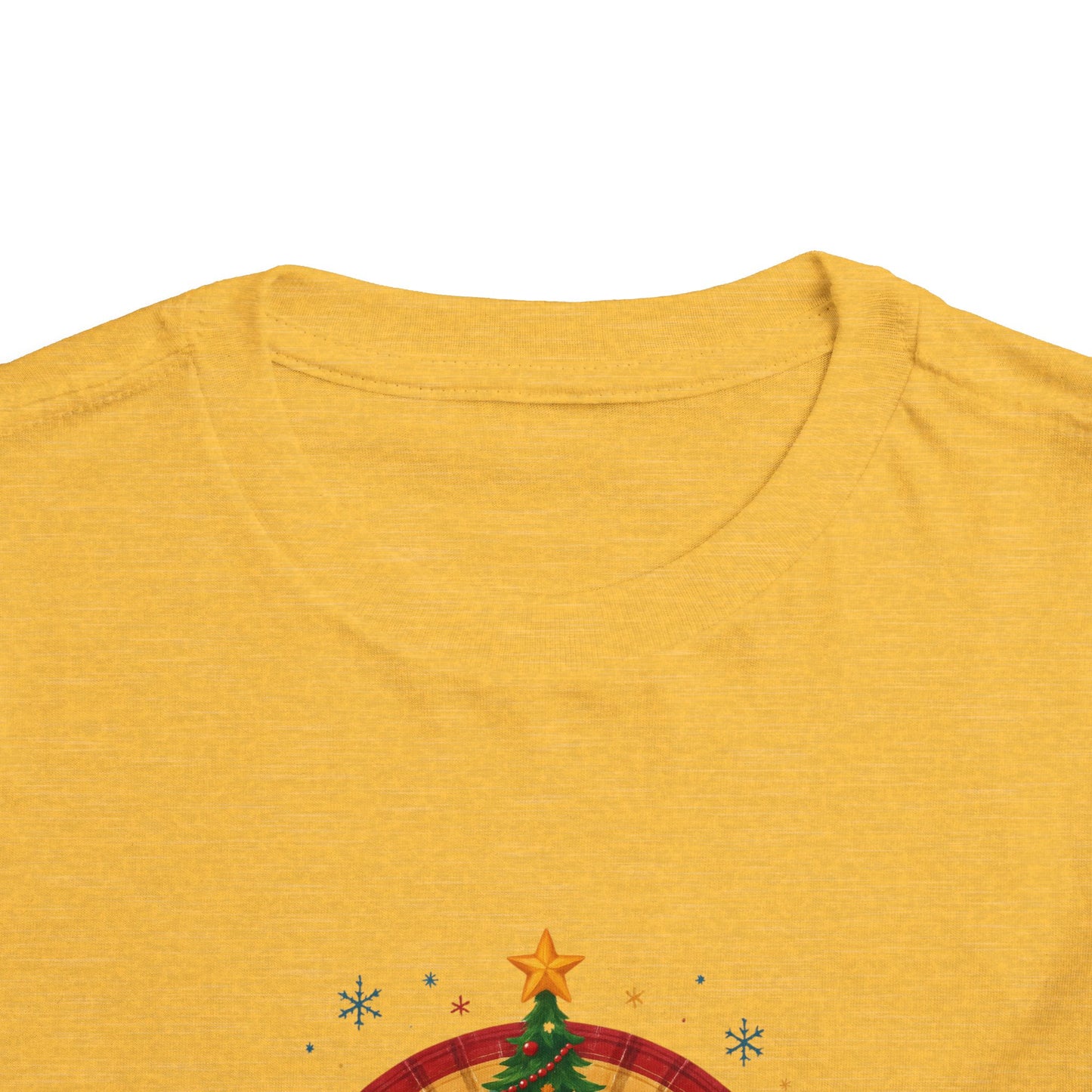 Merry Christmas Plaid Rainbow Tree Toddler Tee