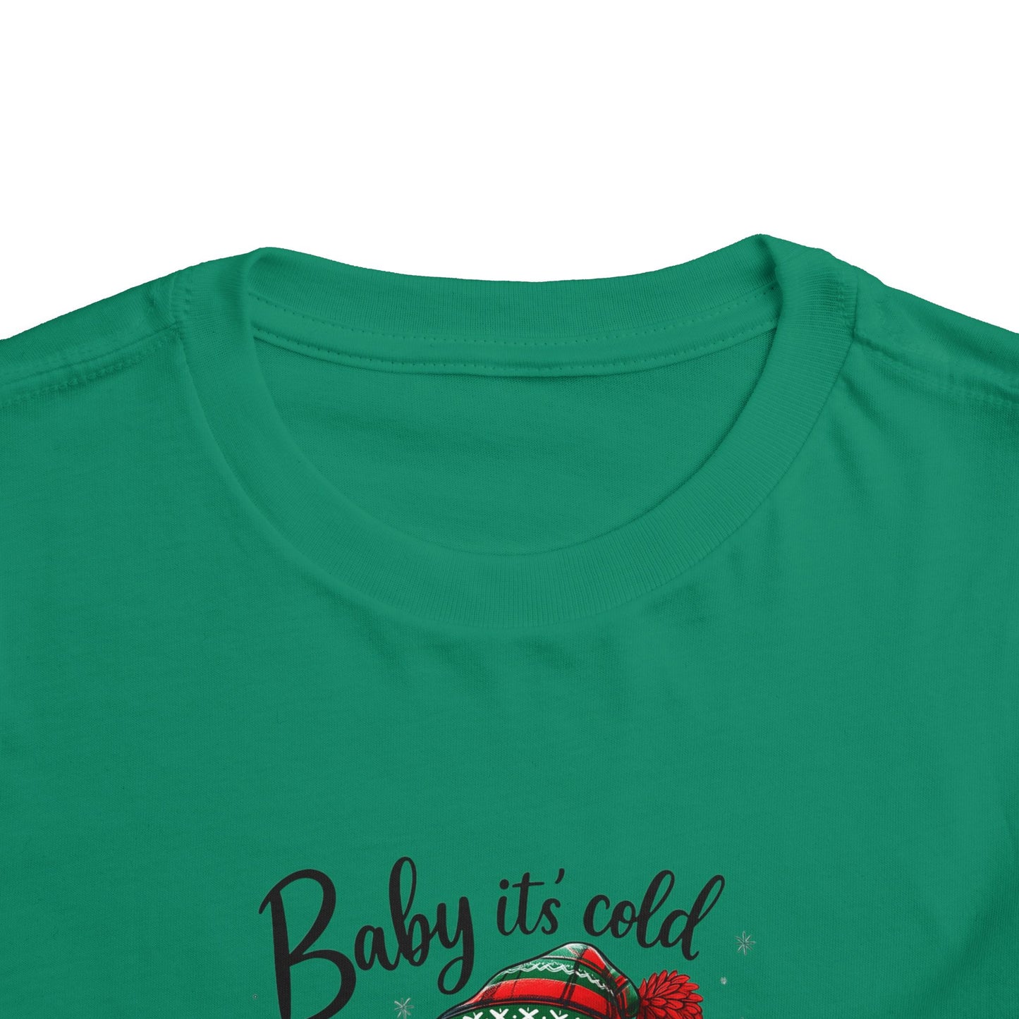 Baby It's Cold Outside Snowman Toddler Christmas Tee
