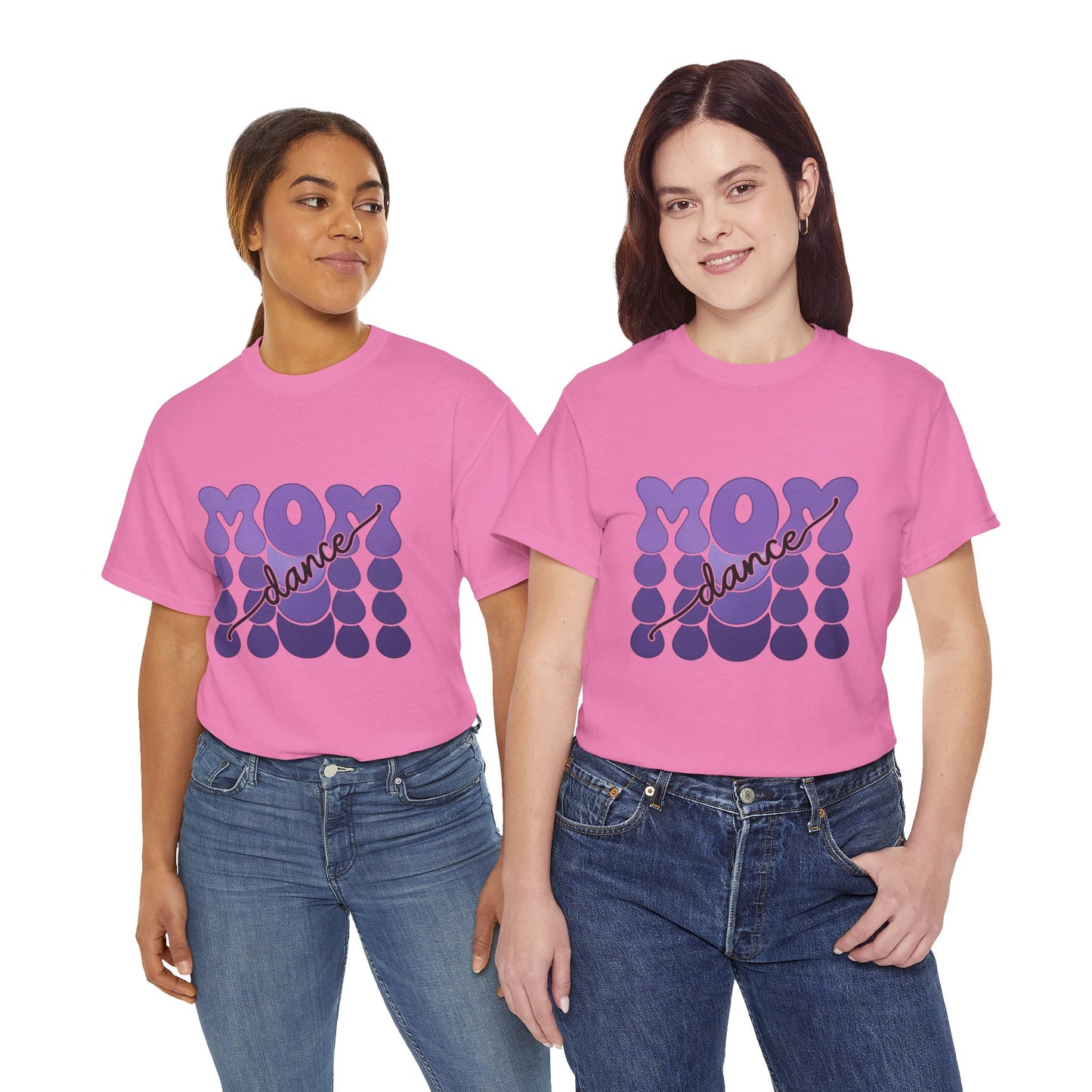 MOM Dance – Purple Letter Stage Spirit Tee