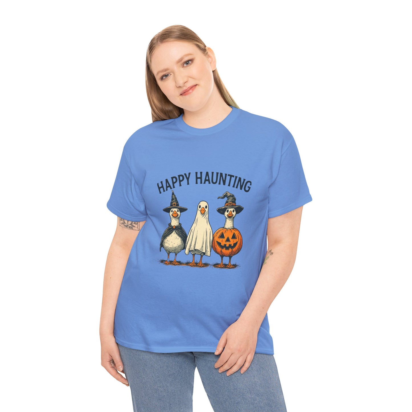 Happy Haunting Geese Halloween Tee