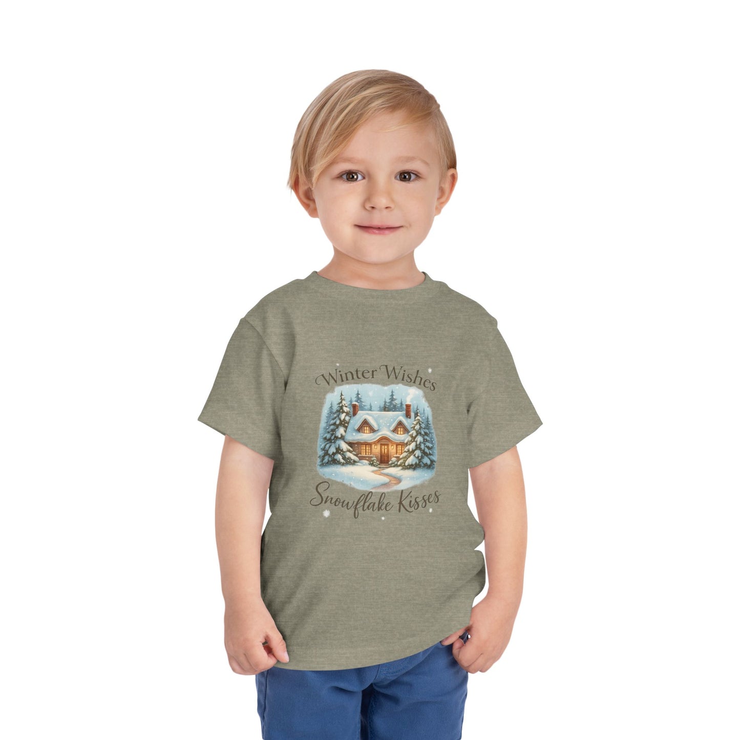 Winter Wishes Cottage Christmas Tee - Toddler Holiday