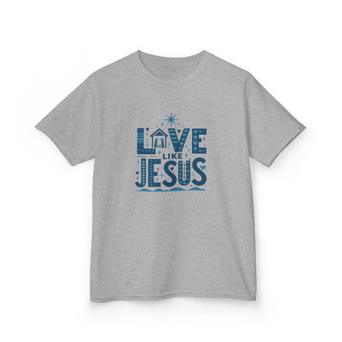 Love Like Jesus Christmas Dinosaur Tee