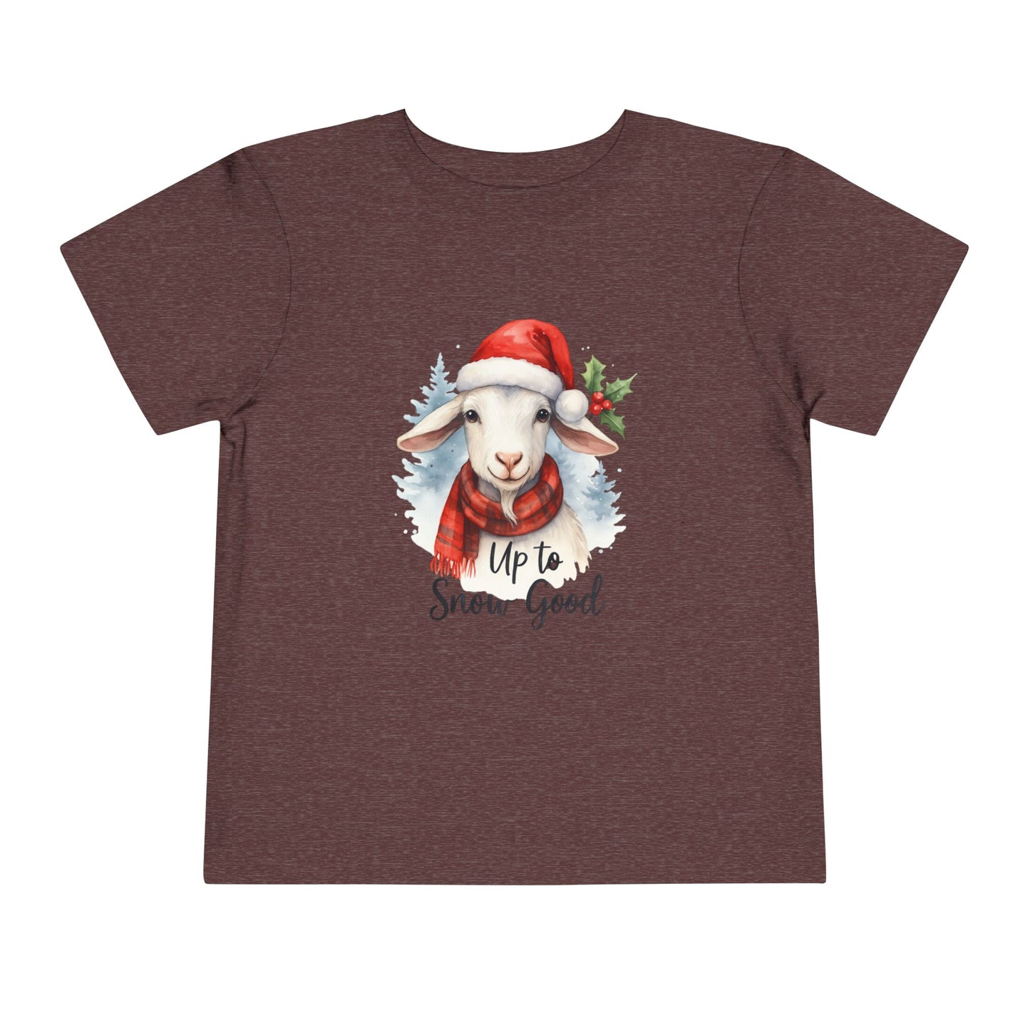 Up to Snow Good Goat Toddler Christmas Tee
