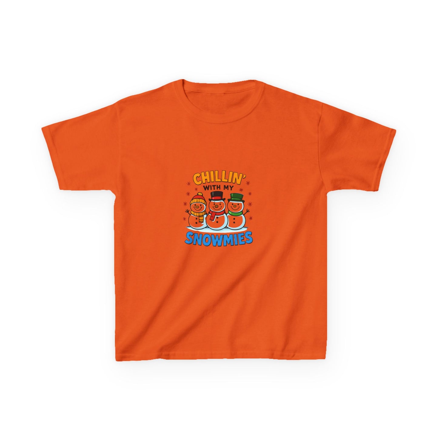 Chillin' with Snowmies: Holiday Dinosaur Kids Tee