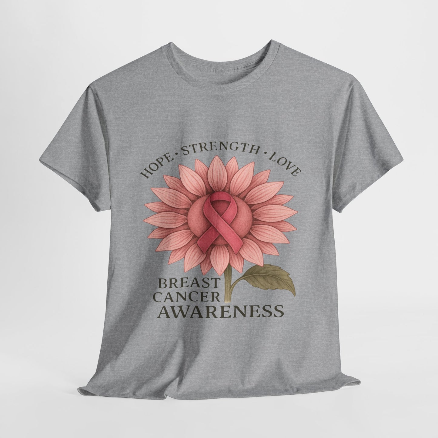 Hope Flower Breast Cancer Awareness Tee