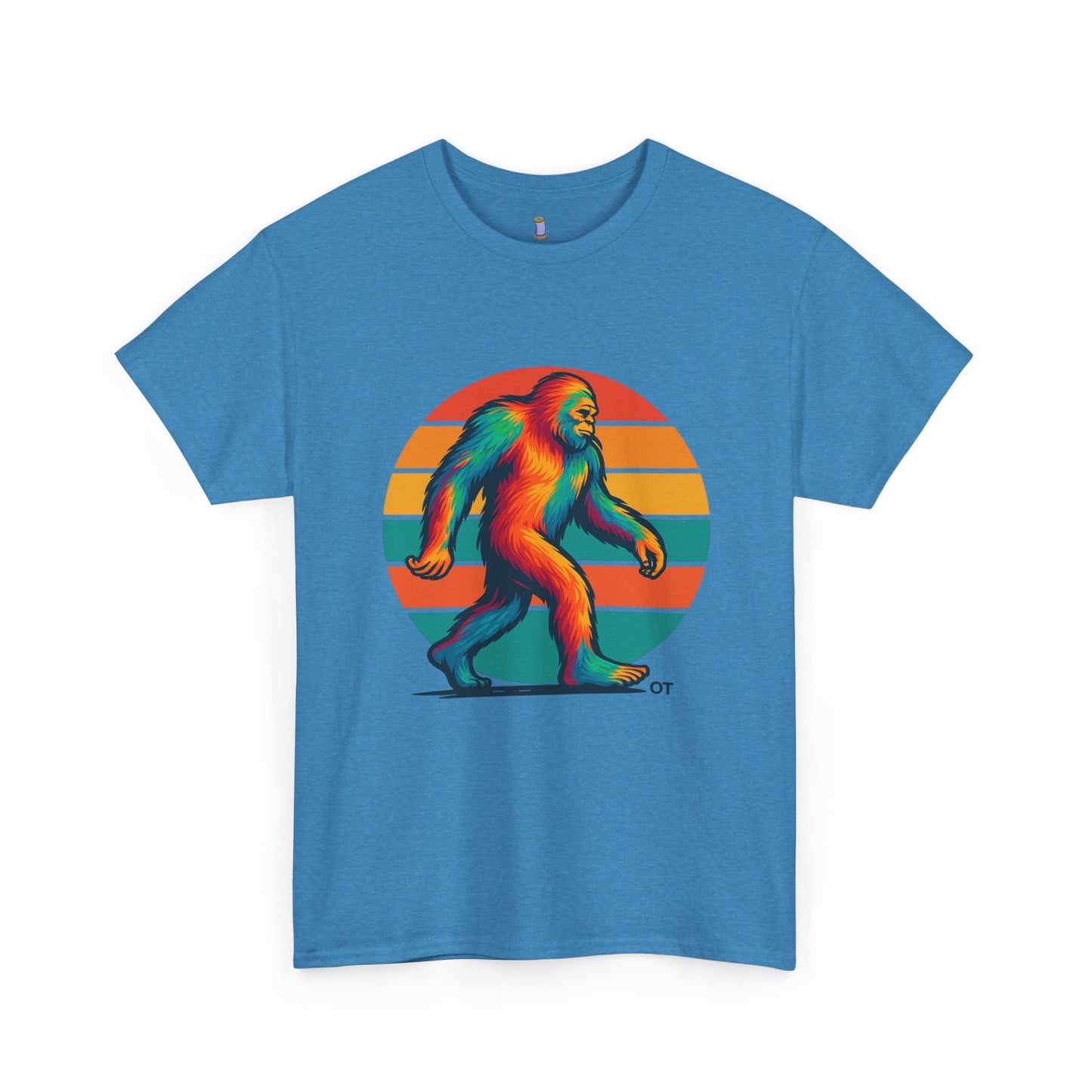 Colorful Bigfoot Unisex T-Shirt, Fun Graphic Tee for Nature Lovers, Perfect for Holidays, Festivals, Camping, Gifts