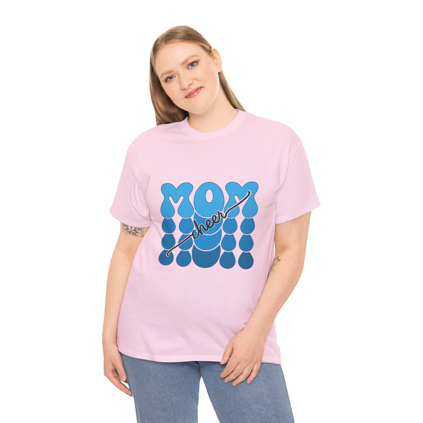 Blue Mom Cheer T-Shirt