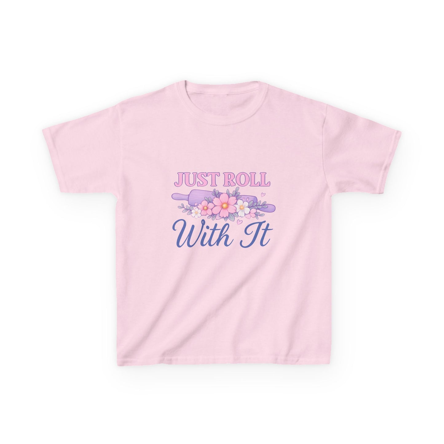 Just Roll With It - Dinosaur Christmas Kids Tee