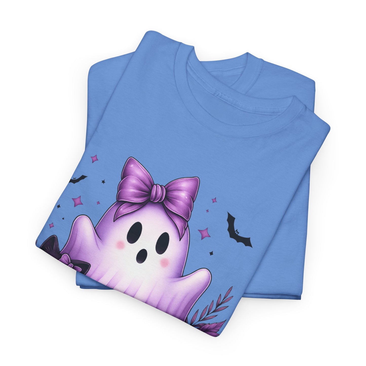 Pastel Halloween Ghost Cat Tee