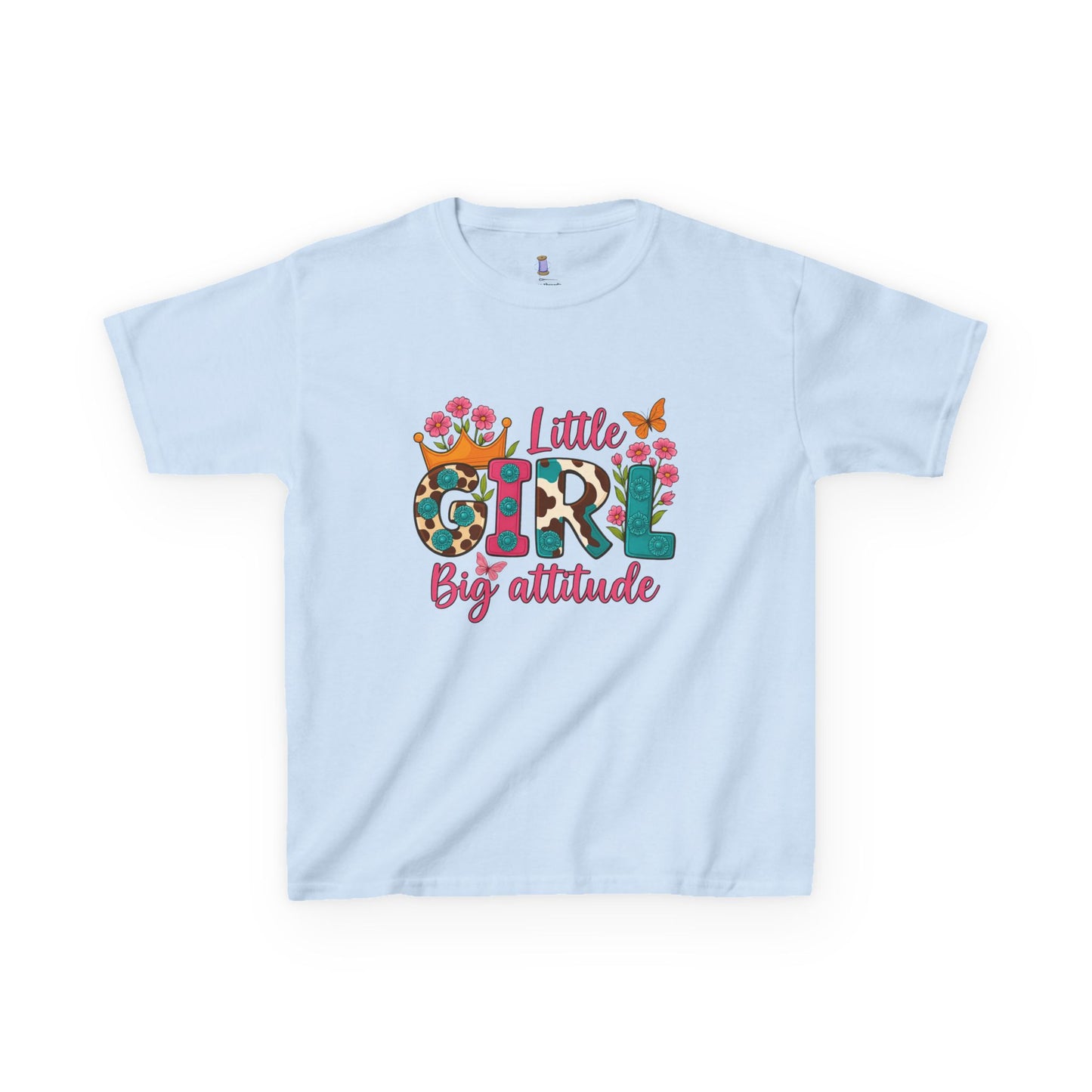 Little Girl Big Attitude Tee - Fun Kids Shirt, Birthday Gift, Casual Outfit, Girls Fashion, Playtime Wear
