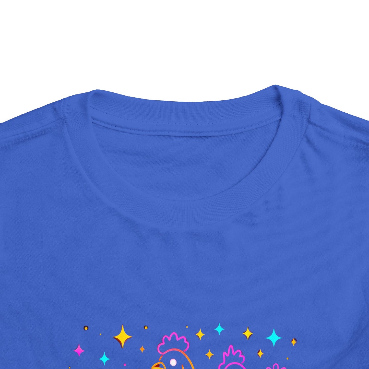 Toddler Halloween Tee - Playful Chickens & Pumpkins Design