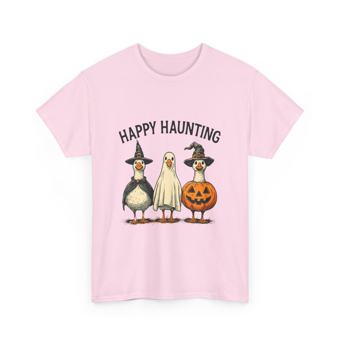 Happy Haunting Geese Halloween Tee