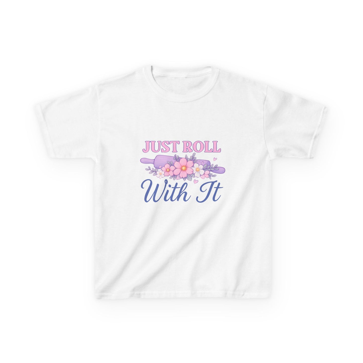 Just Roll With It - Dinosaur Christmas Kids Tee