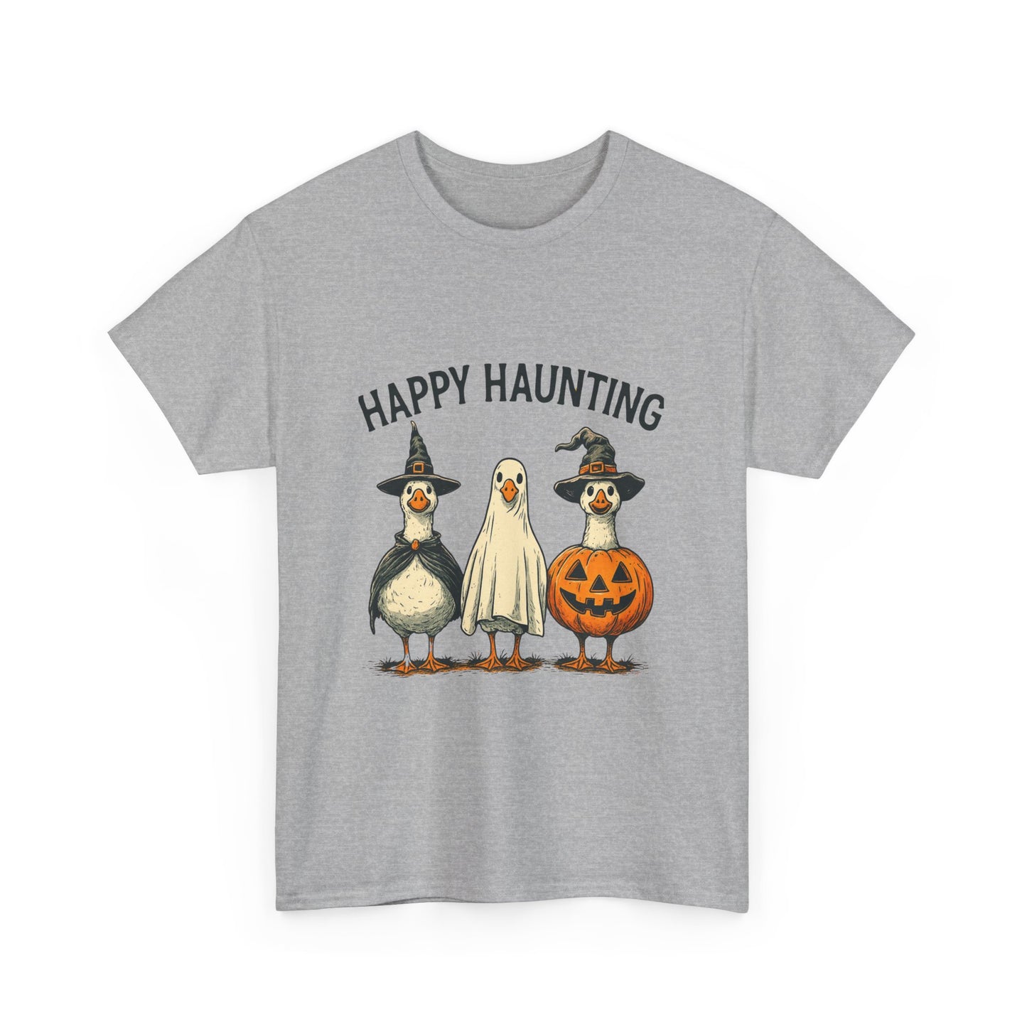 Happy Haunting Geese Halloween Tee
