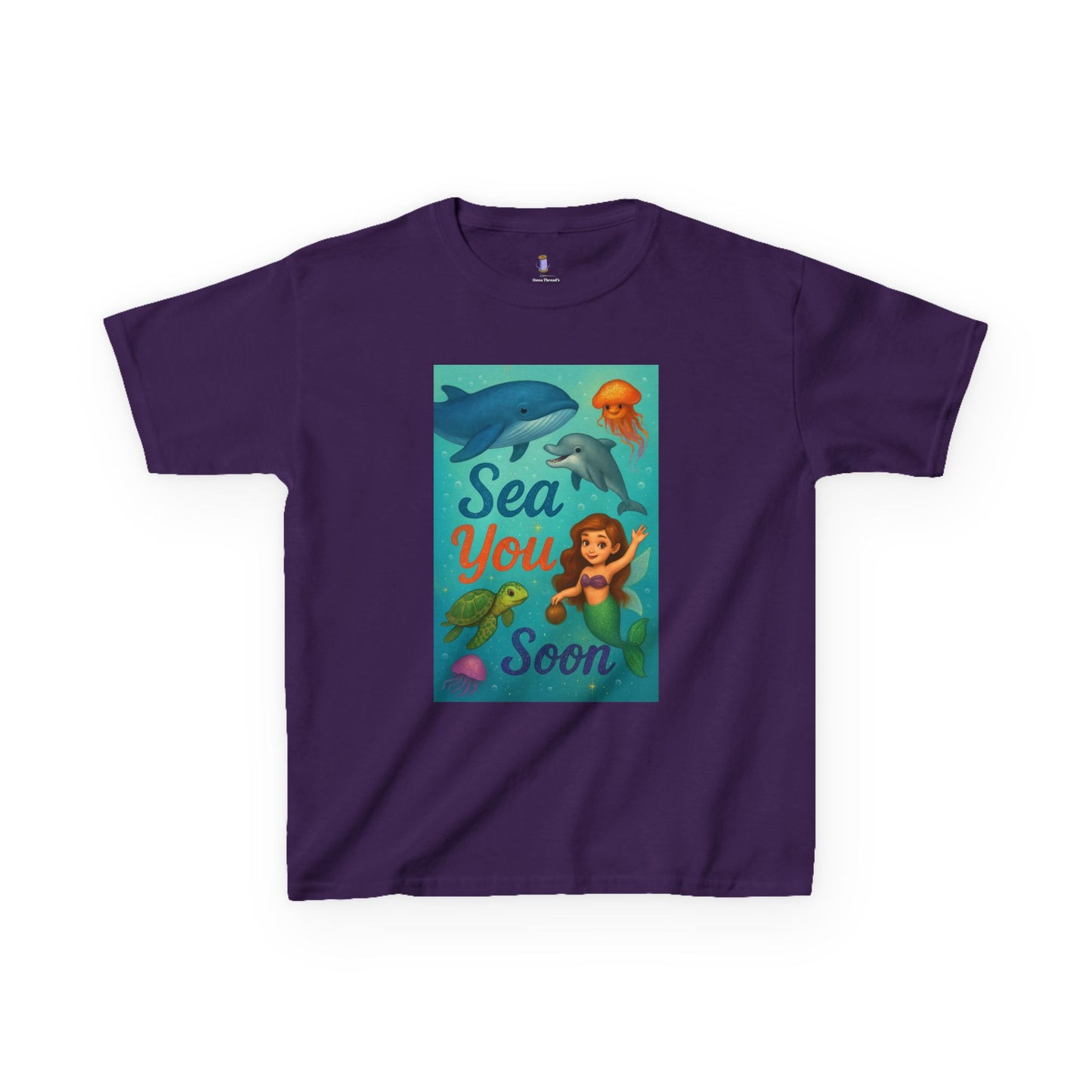 Kids Sea-Themed Tee, Ocean Adventure Shirt, Summer Casual Wear, Beach Birthday Gift, Fun Underwater T-Shirt, Nautical Kids Apparel