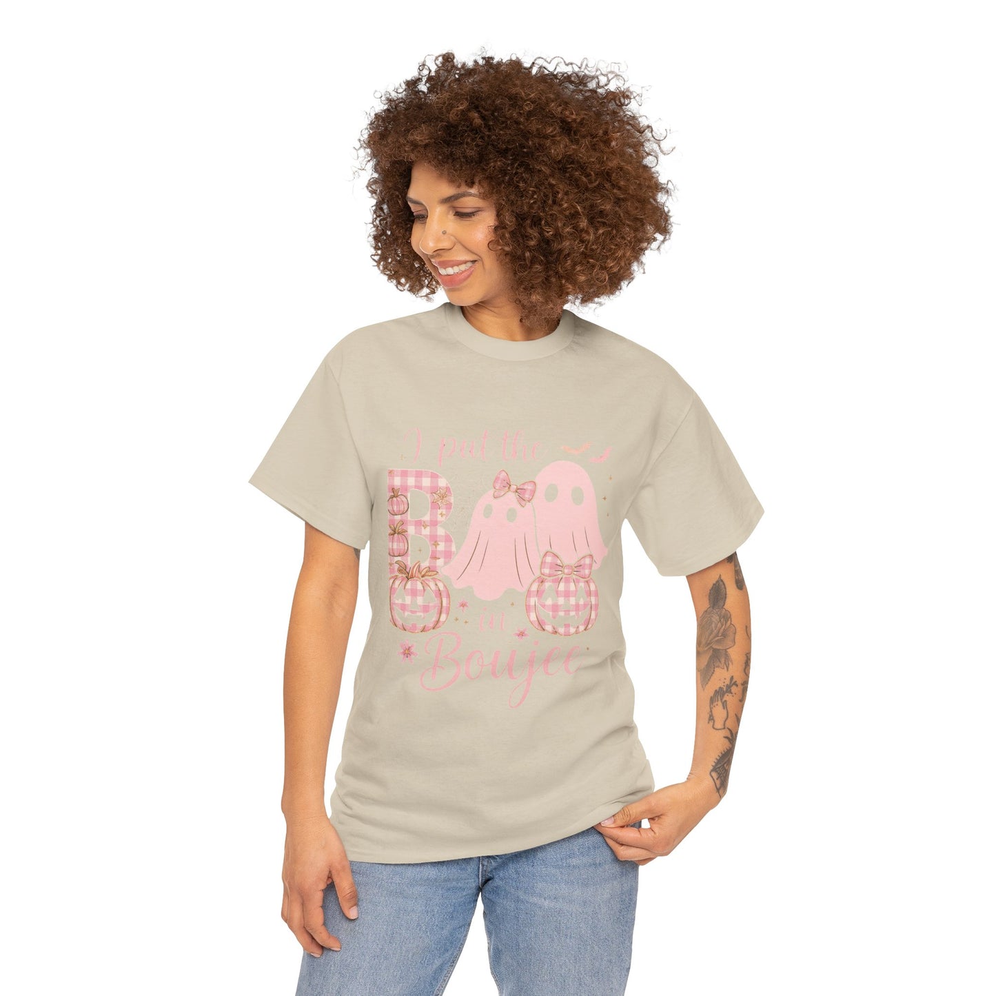 I Put The B In Boujee Pink Halloween Tee