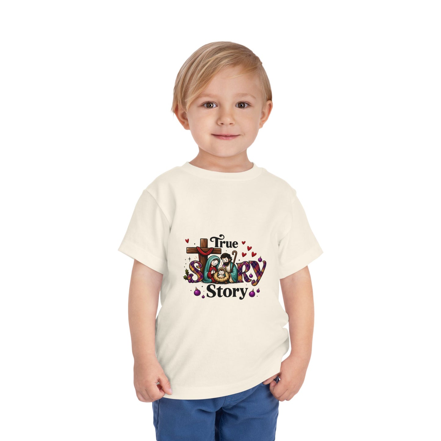 True Story Nativity Toddler Christmas Tee