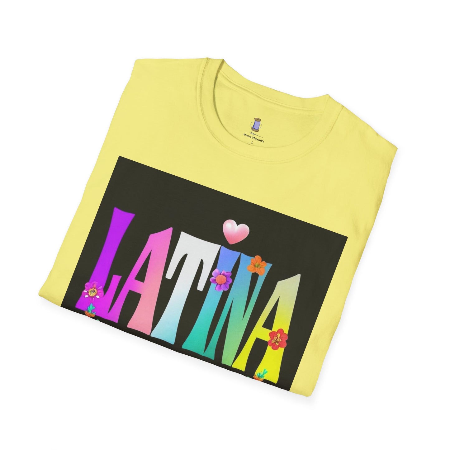 Colorful Latina Floral T-Shirt, Unisex Tee, Pride Shirt, Floral Graphic Tee, Gift for Her, Summer Style, Celebration Shirt