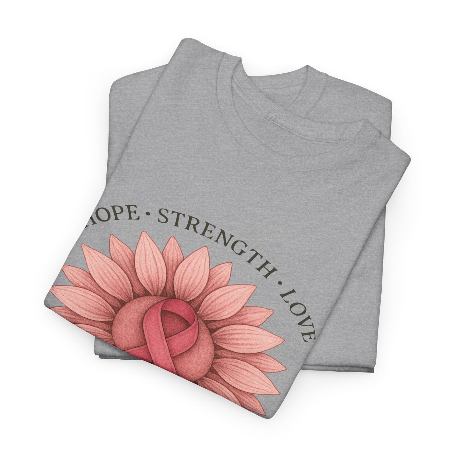 Hope Flower Breast Cancer Awareness Tee