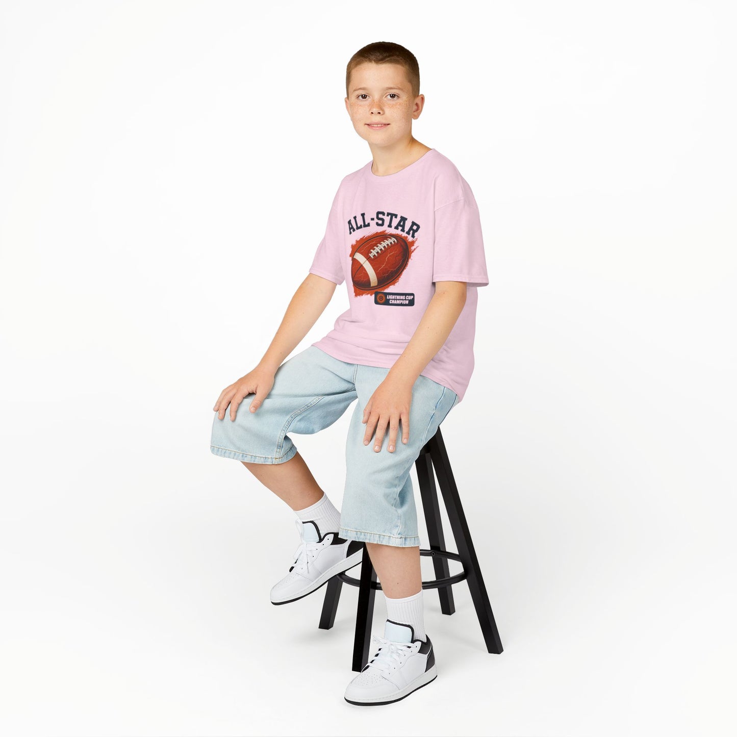 All-Star Kids Football Tee, Sports Apparel, Boys Football Shirt, Kids Casual Wear, Back To School Shirt, Birthday Gift