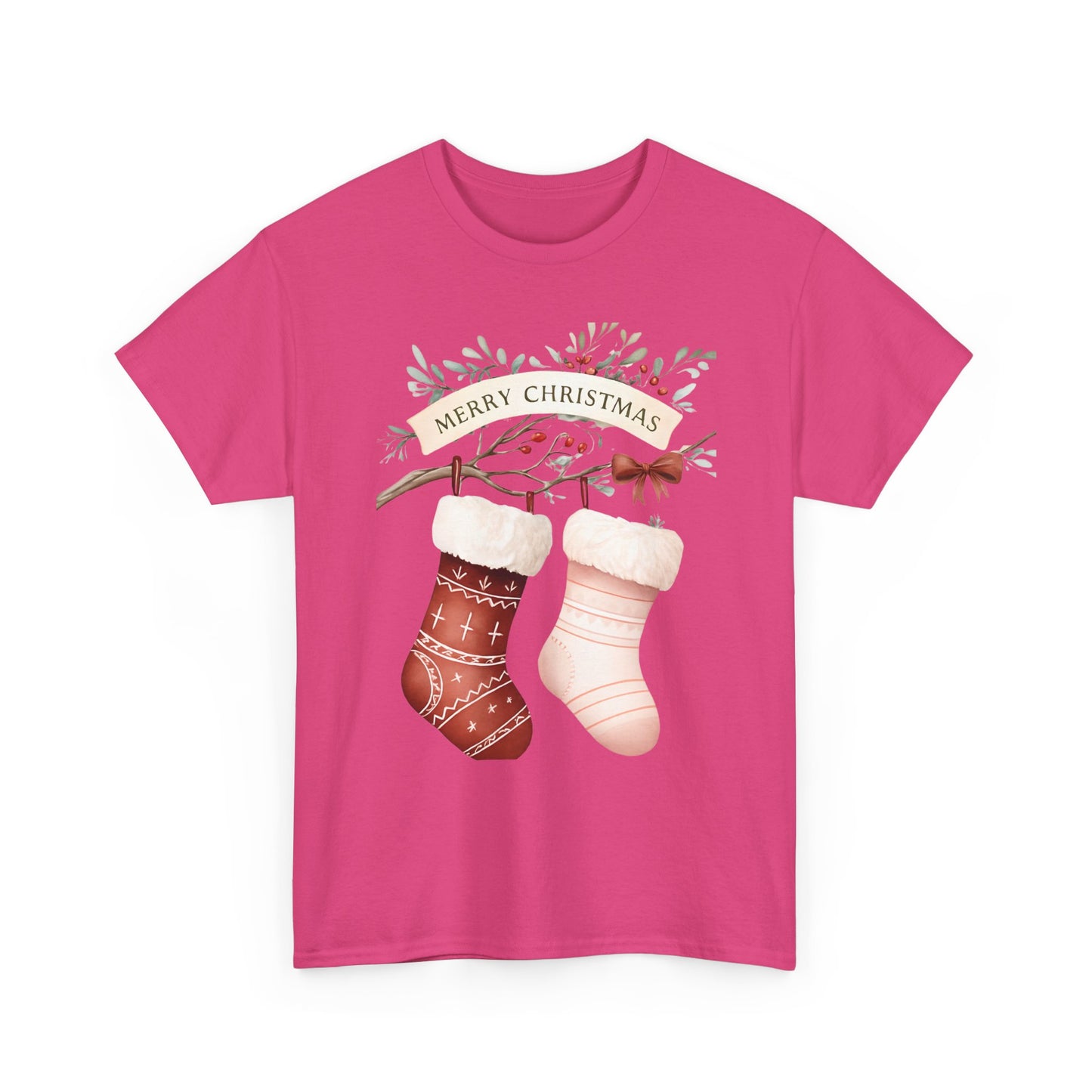Watercolor Christmas Stocking Tee - Hope & Love