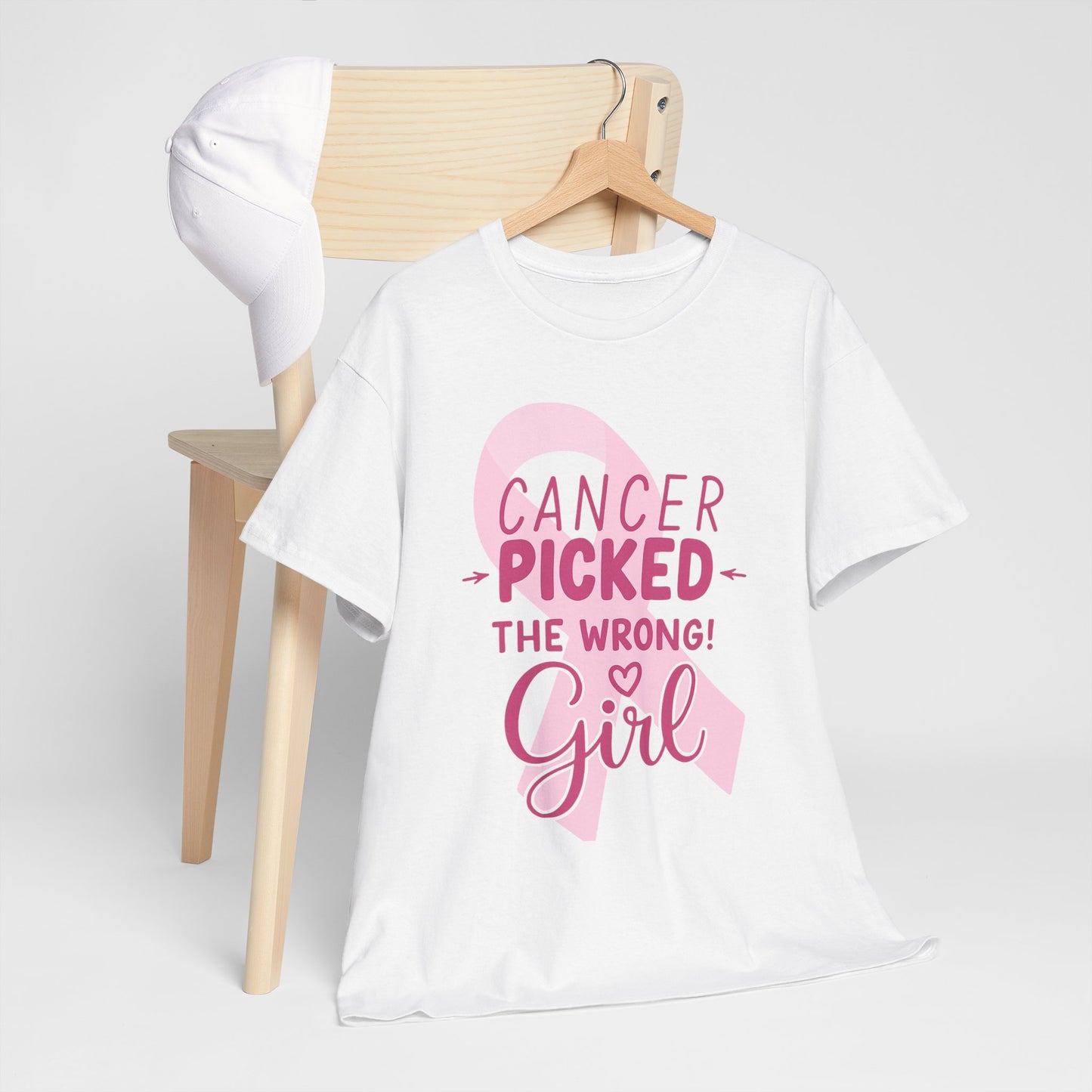 Cancer: The Wrong Picked Girl - Pink Ribbon Tee
