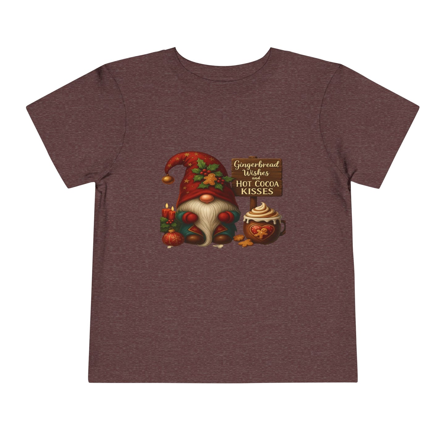Gnome's Gingerbread Wishes Toddler Christmas Tee