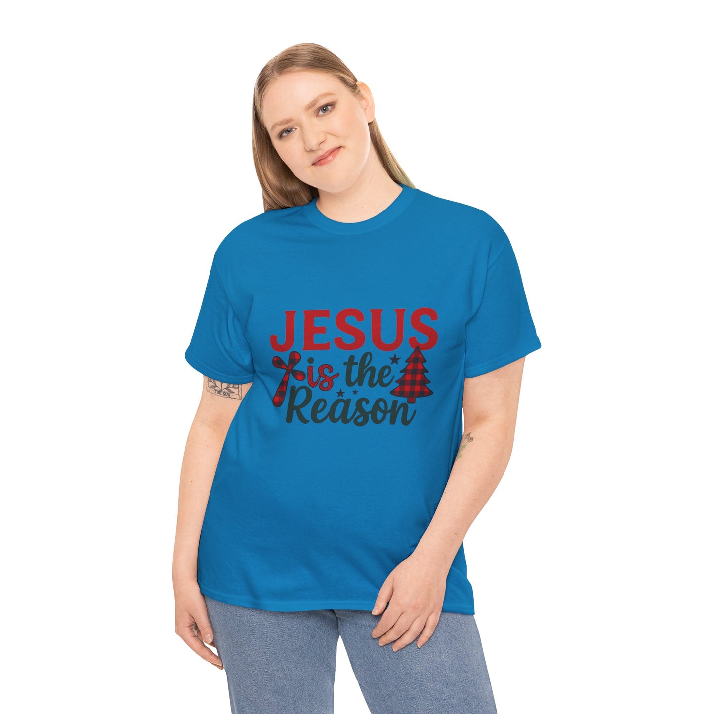Jesus is the Reason Christmas Tee - Faith-Based Holiday Gift