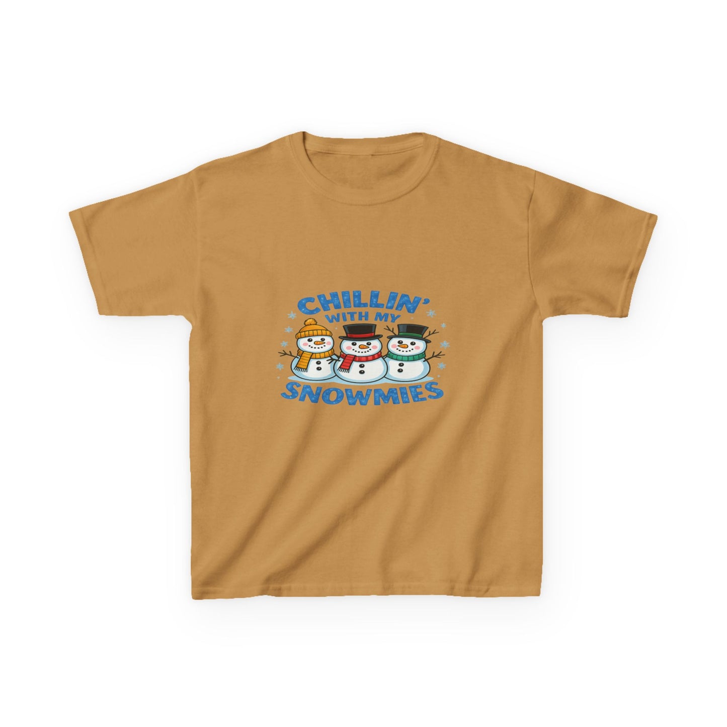 Chillin' with My Snowmies Christmas Tee - Kids Holiday Shirt
