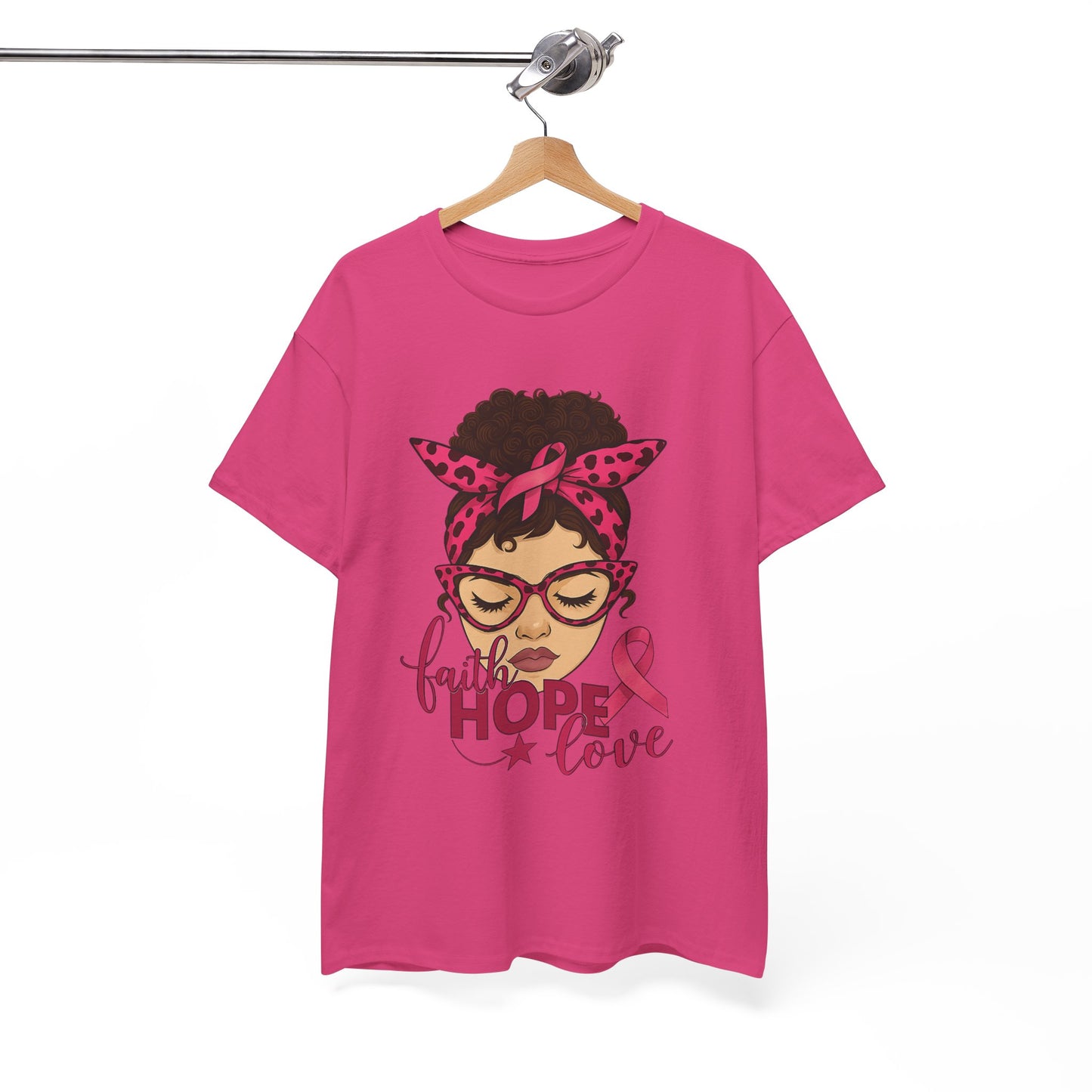 Hope, Faith, Love: Breast Cancer Awareness Tee