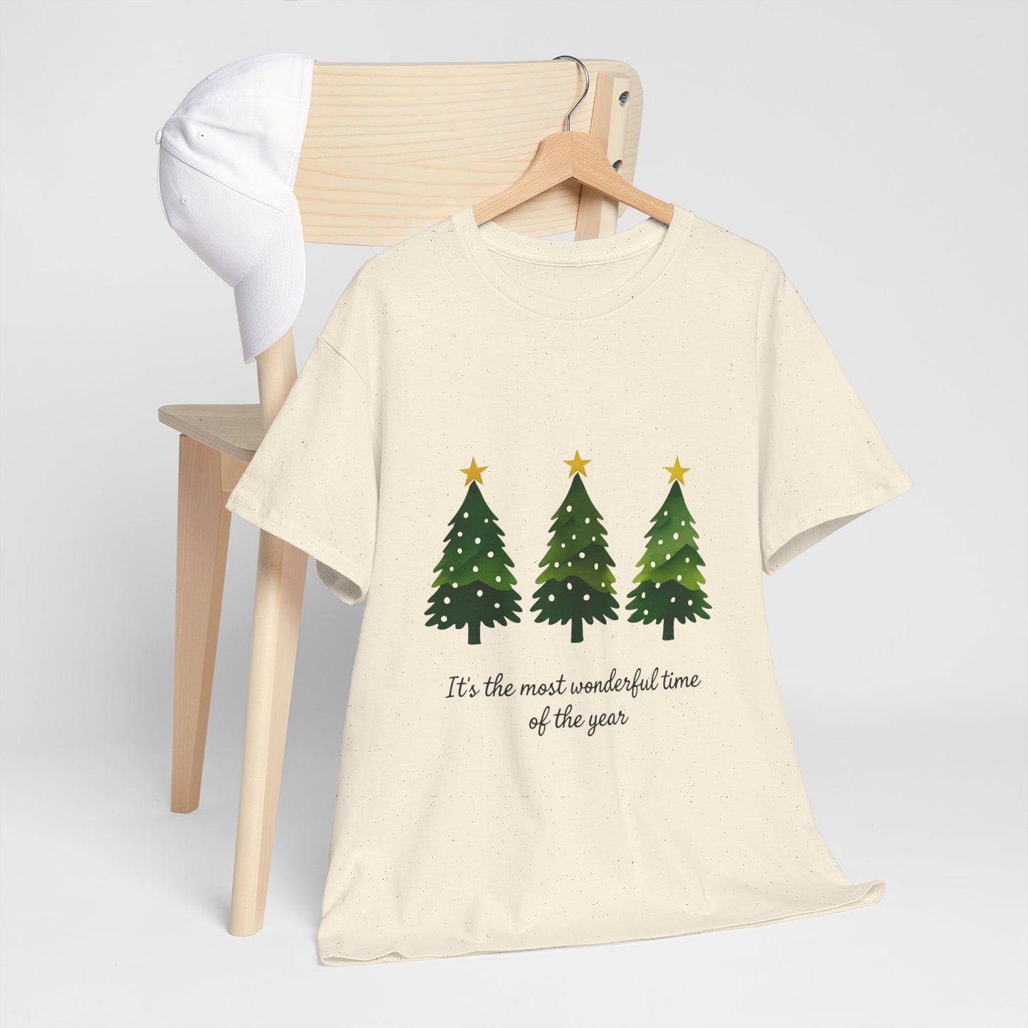 Christmas Tee - Festive Watercolor Trees Holiday Shirt