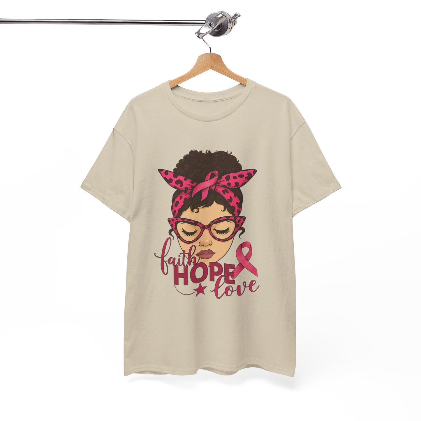 Hope, Faith, Love: Breast Cancer Awareness Tee