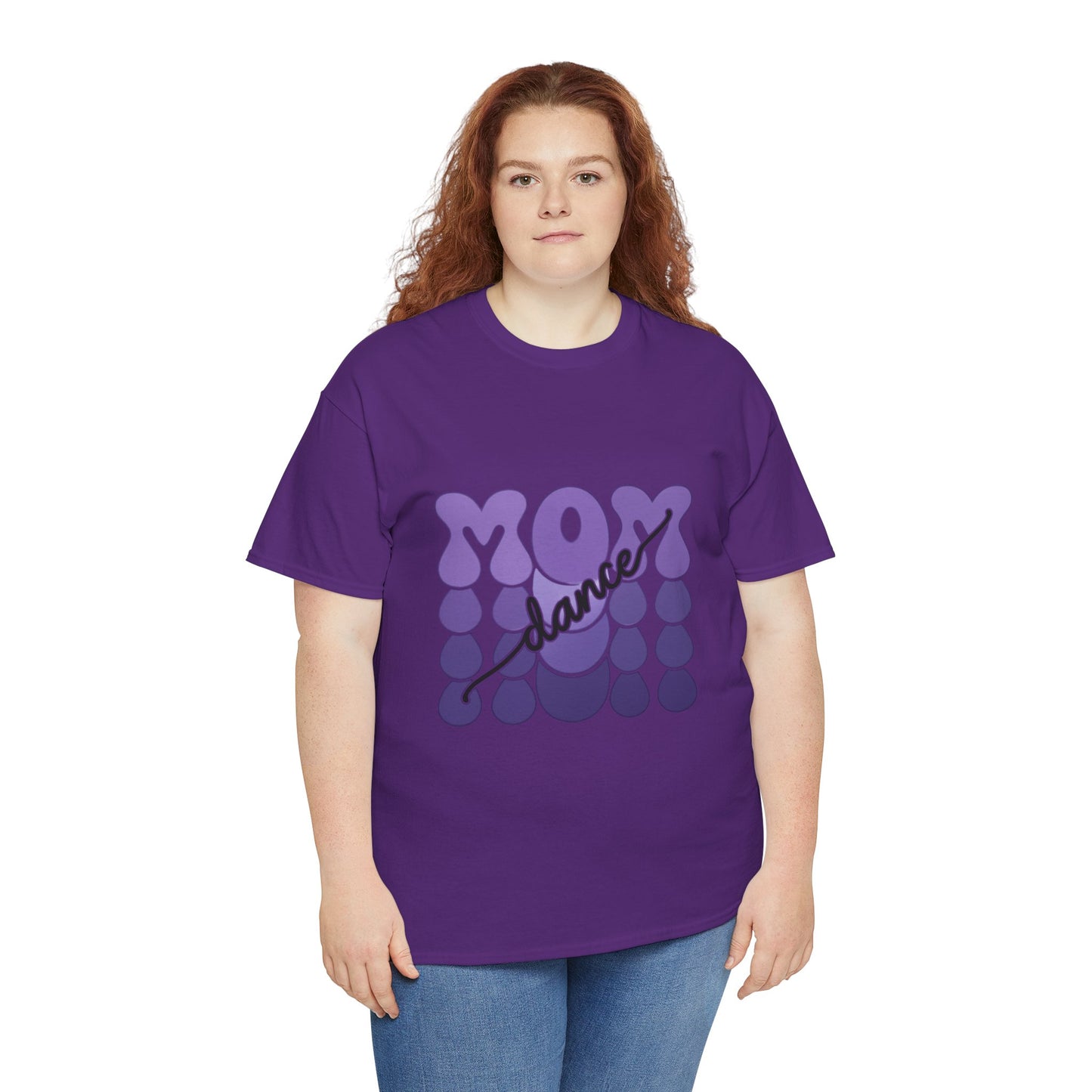 MOM Dance – Purple Letter Stage Spirit Tee