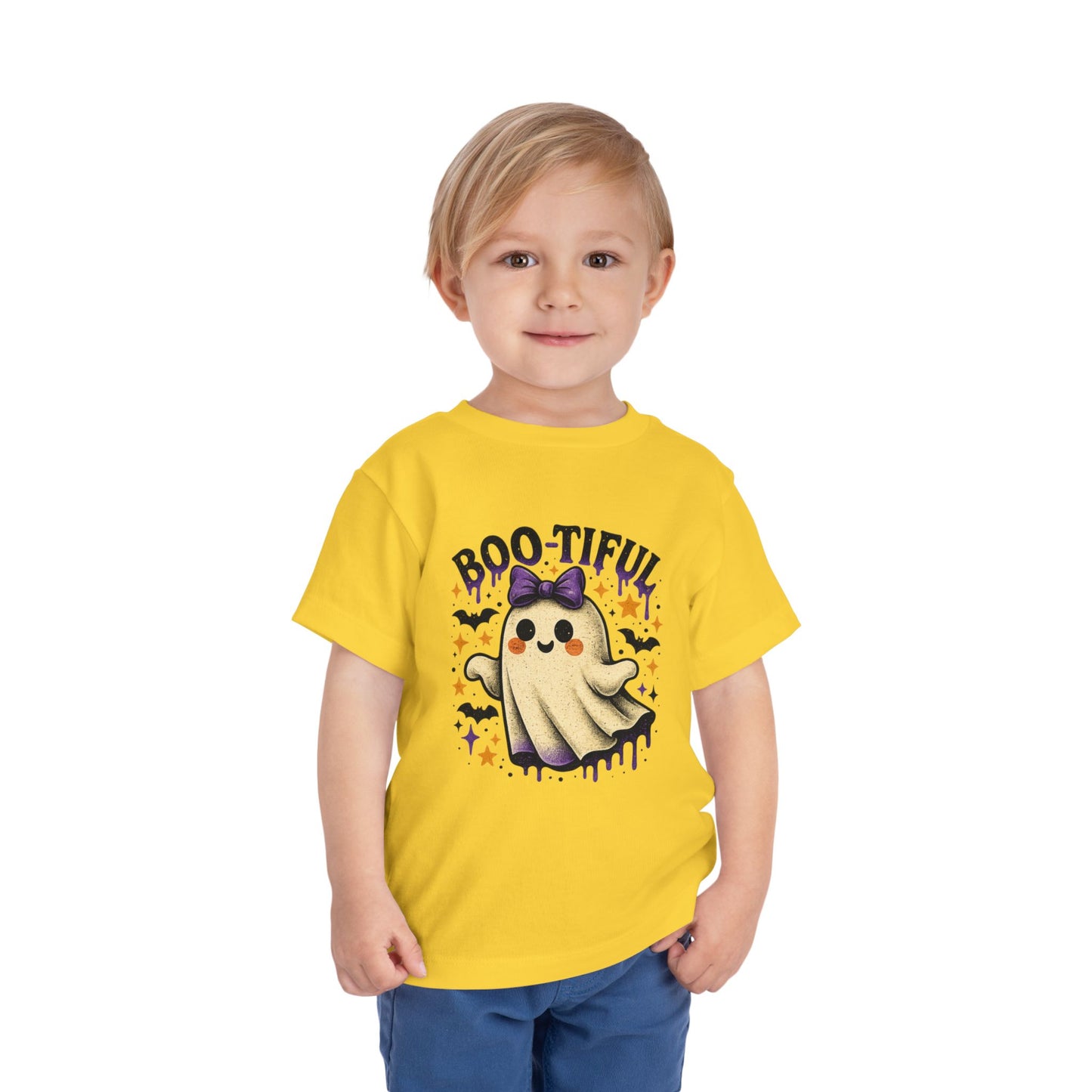 Boo-tiful Ghost Halloween Toddler Tee