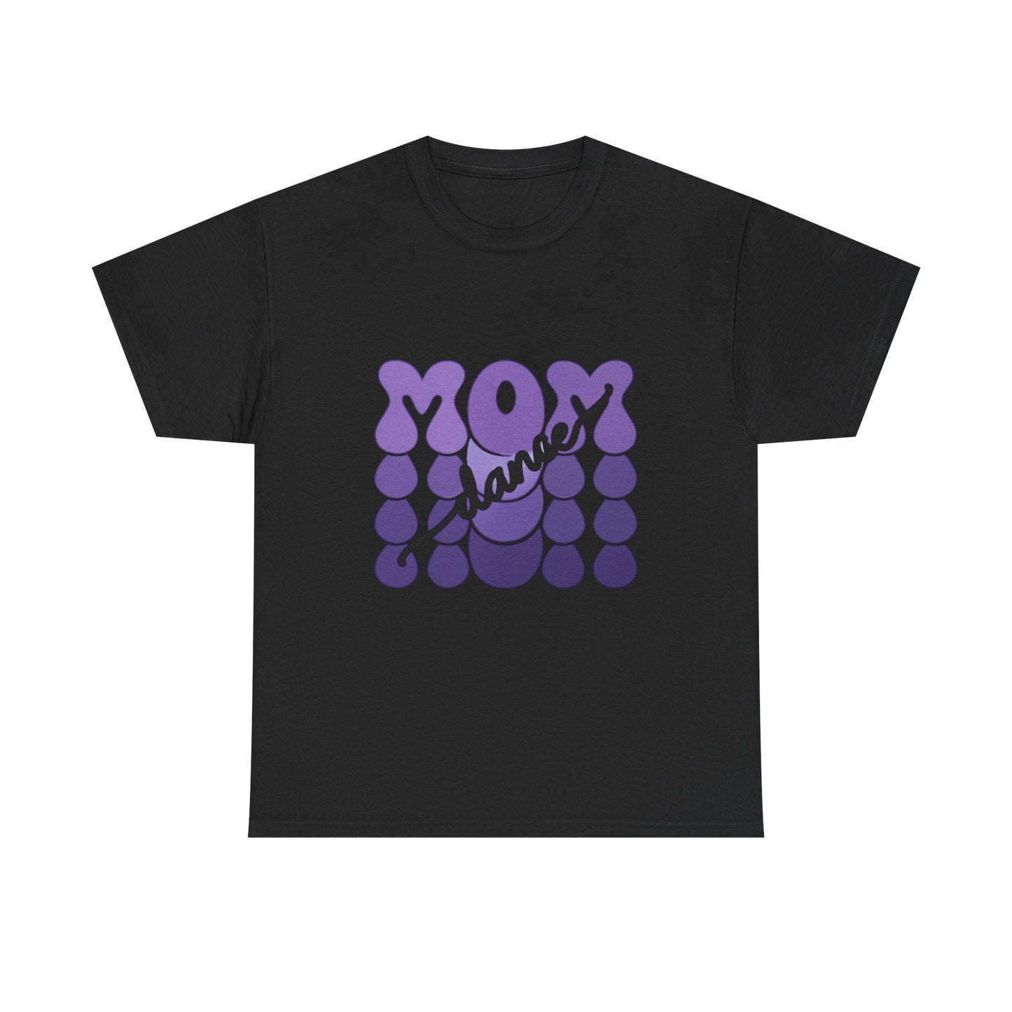 MOM Dance – Purple Letter Stage Spirit Tee