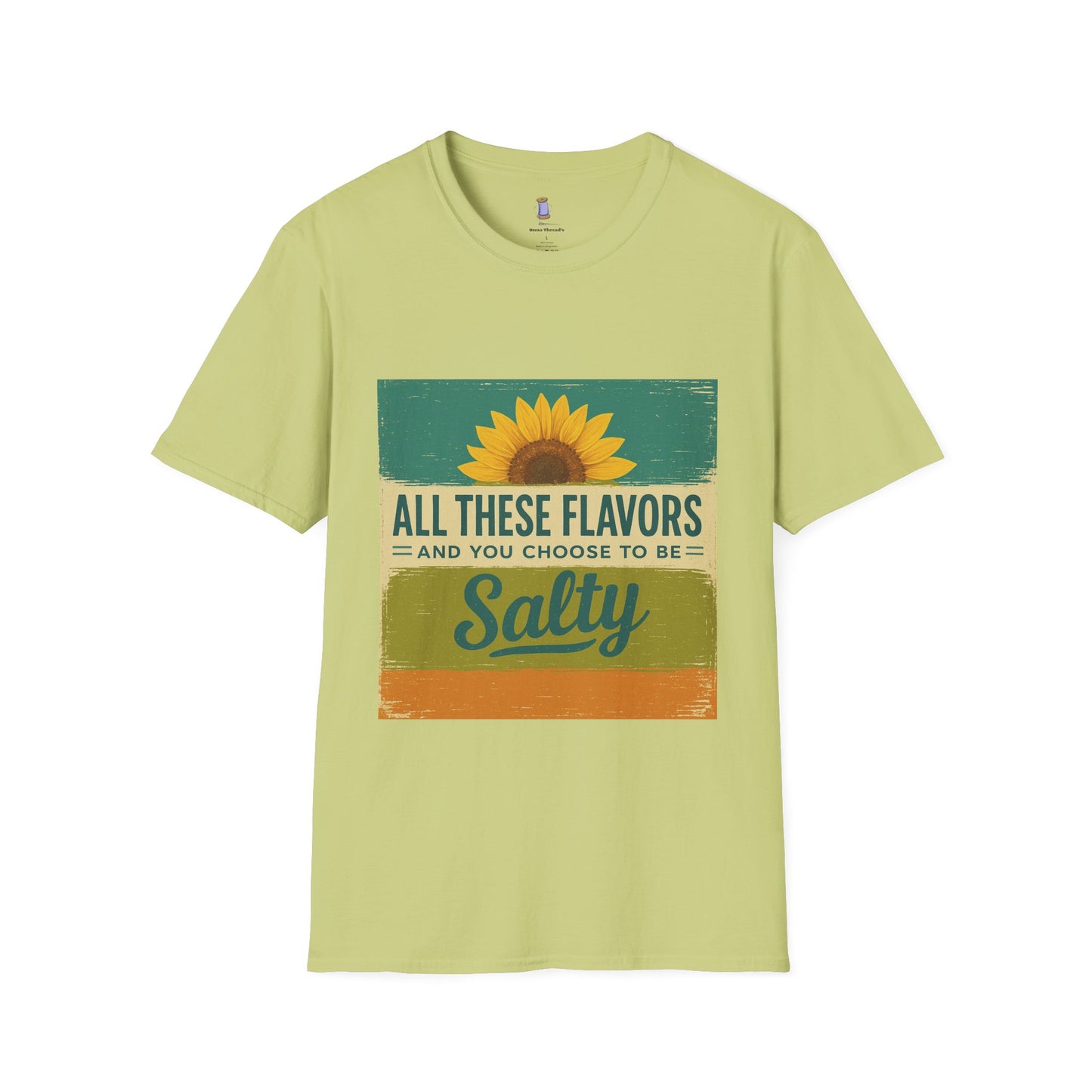 Sunflower Salty T-Shirt: Unisex Softstyle Tee for Sunshine Lovers, Casual Wear, Birthday Gift, Summer Vibes, Relaxed Style