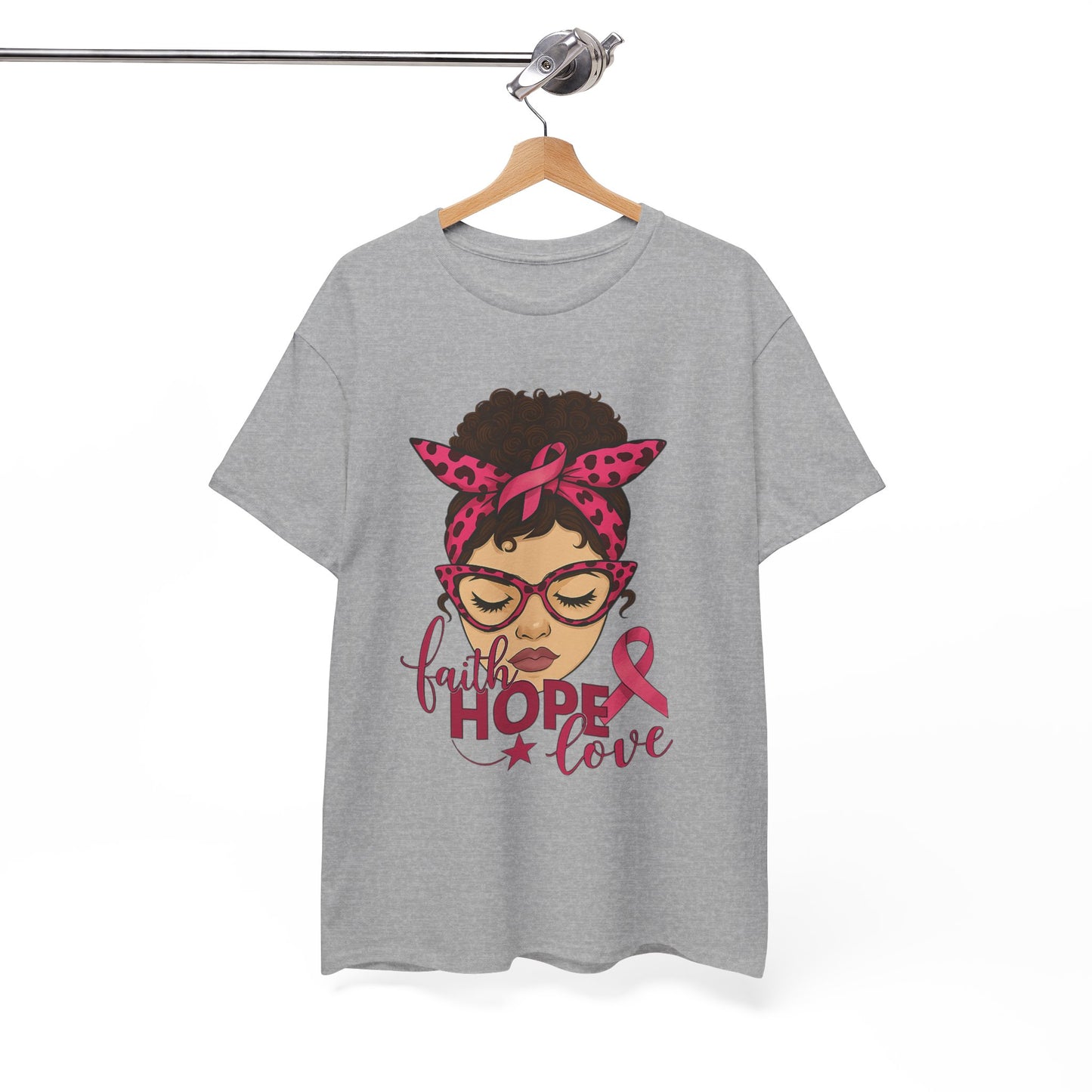 Hope, Faith, Love: Breast Cancer Awareness Tee