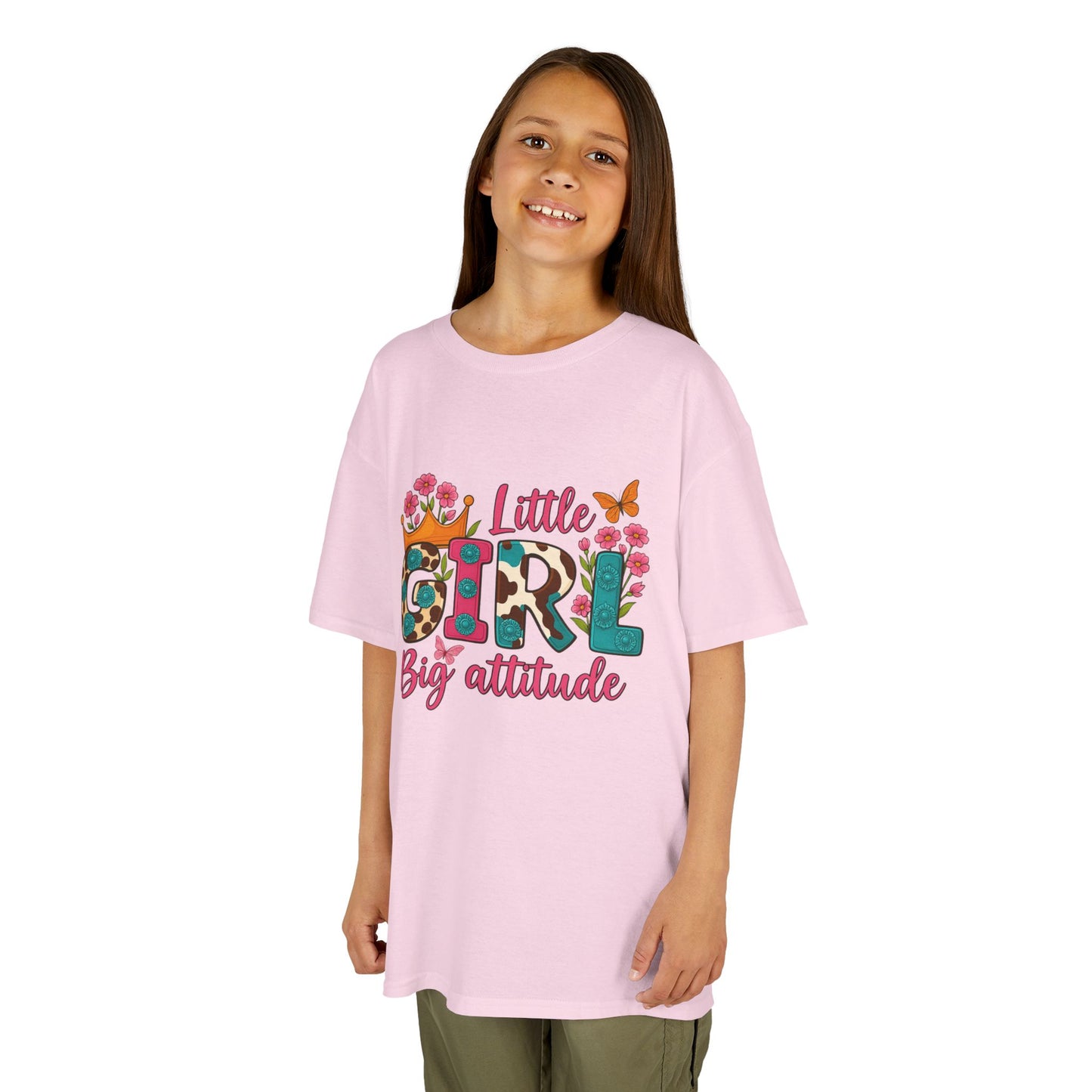 Little Girl Big Attitude Tee - Fun Kids Shirt, Birthday Gift, Casual Outfit, Girls Fashion, Playtime Wear