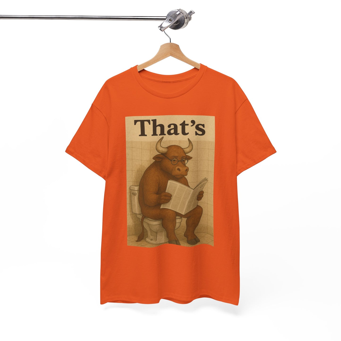 Bull on Toilet Unisex Tee