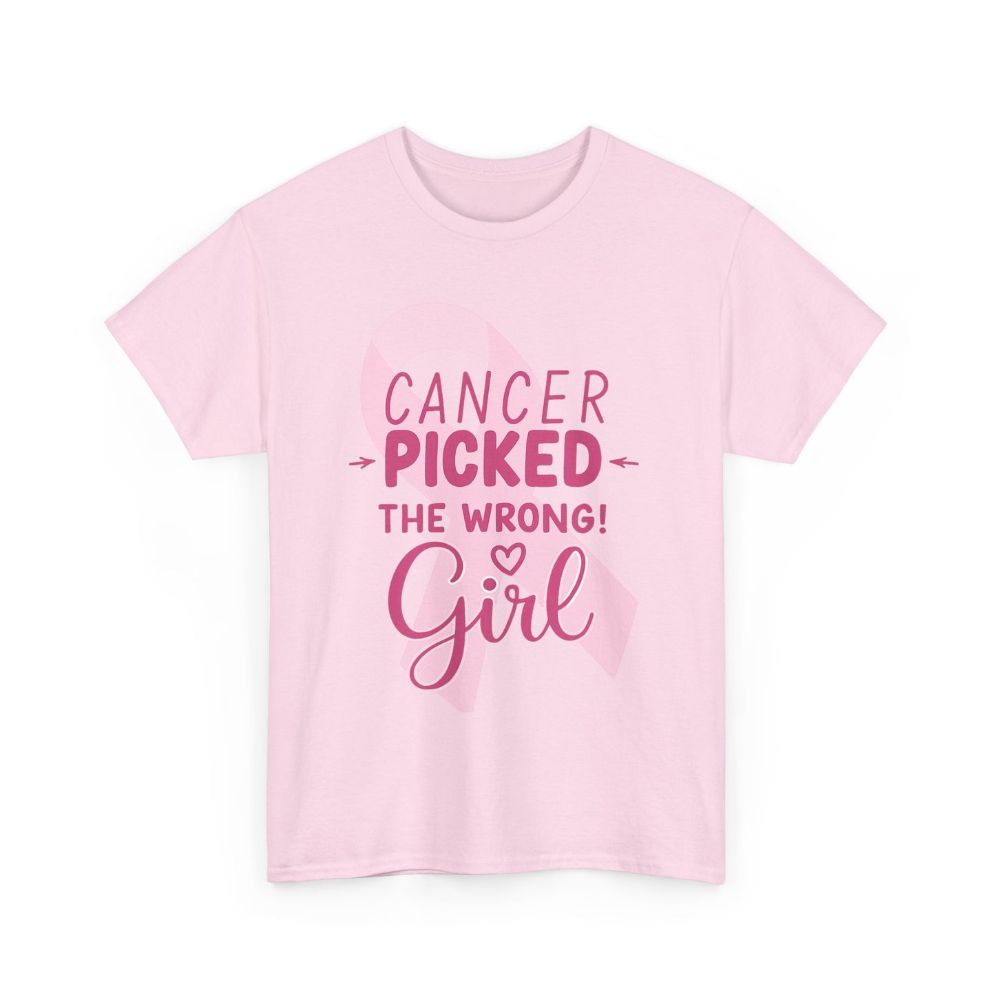 Cancer: The Wrong Picked Girl - Pink Ribbon Tee
