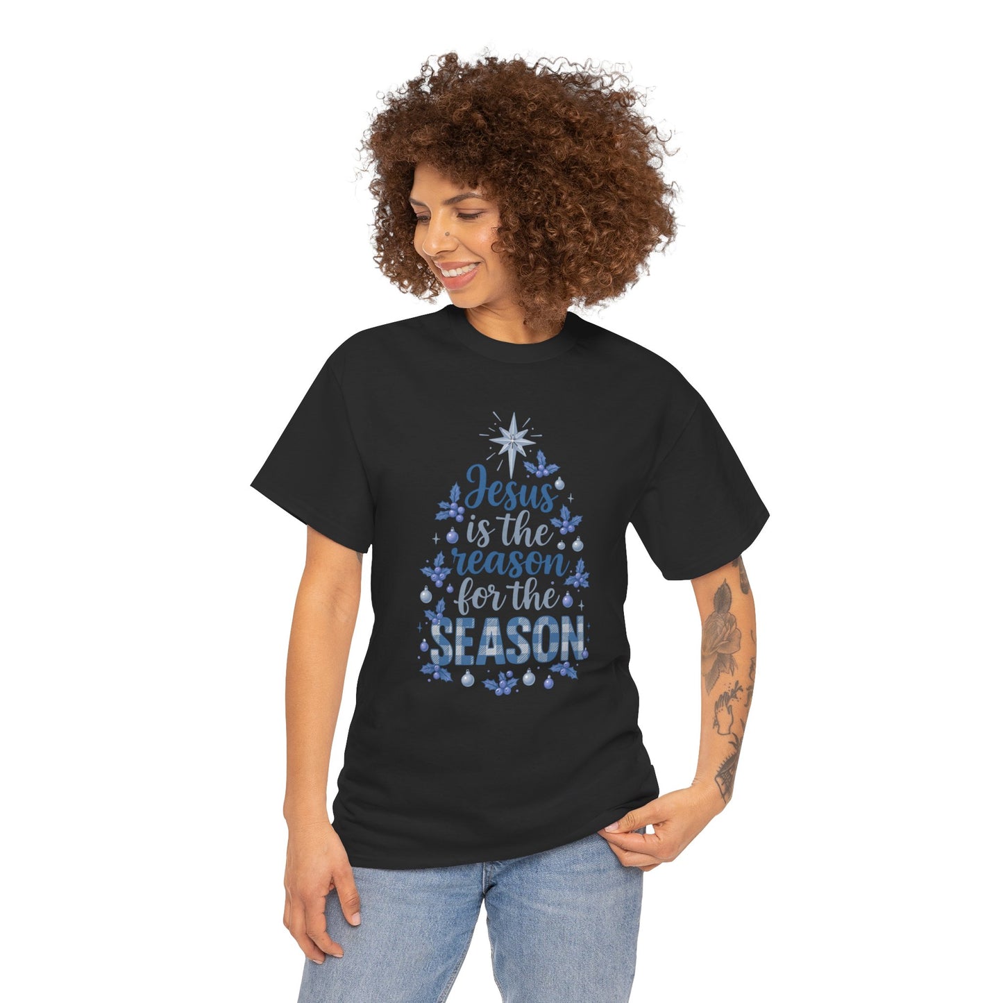 Jesus is the Reason Christmas Tree Tee