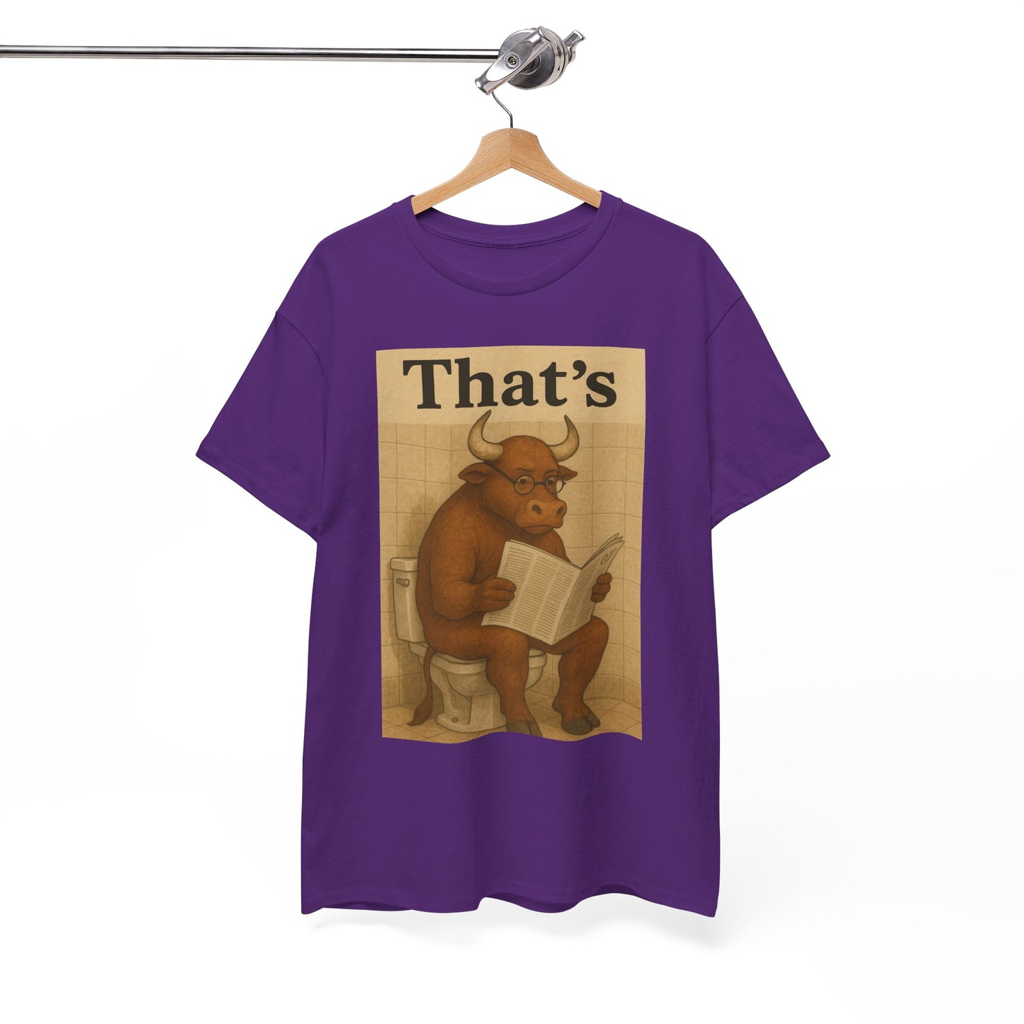 Bull on Toilet Unisex Tee