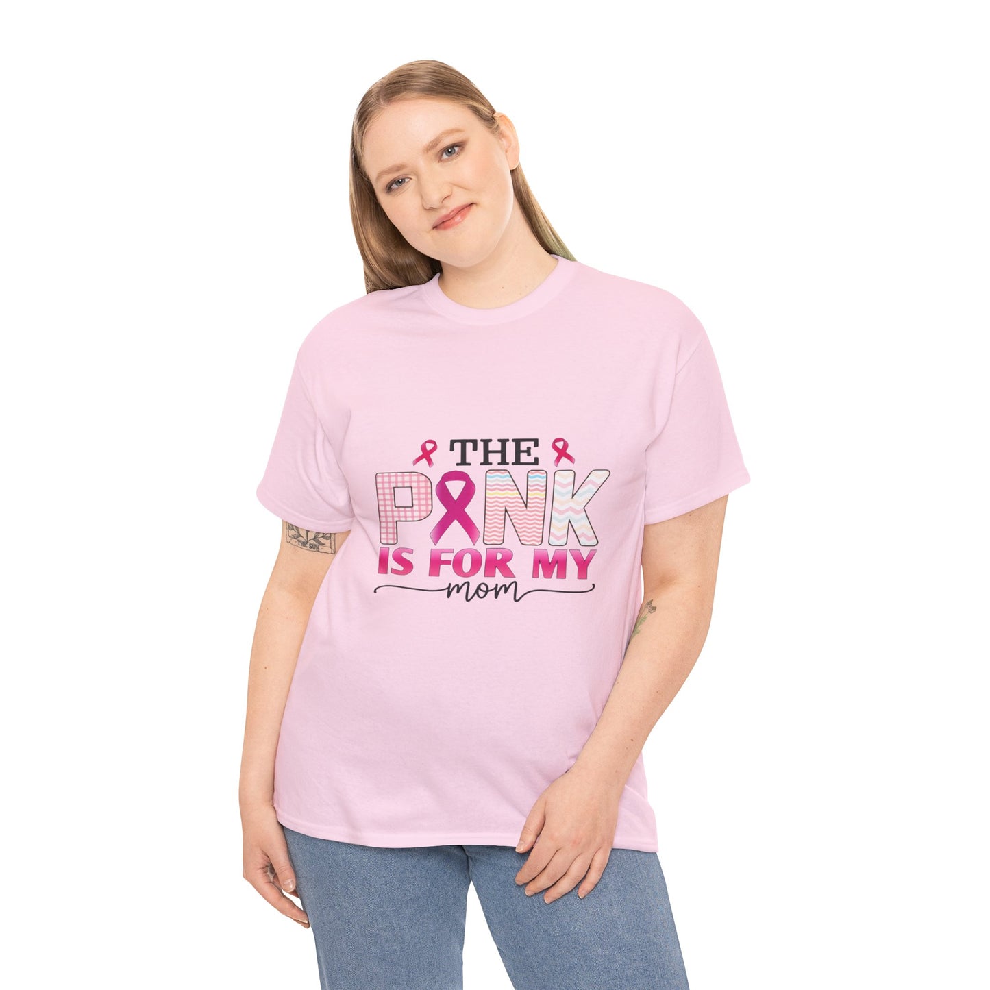 Pink Is For My Mom Breast Cancer Awareness Tee