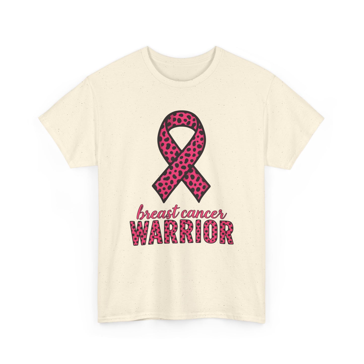 Pink Leopard Ribbon Breast Cancer Awareness Tee